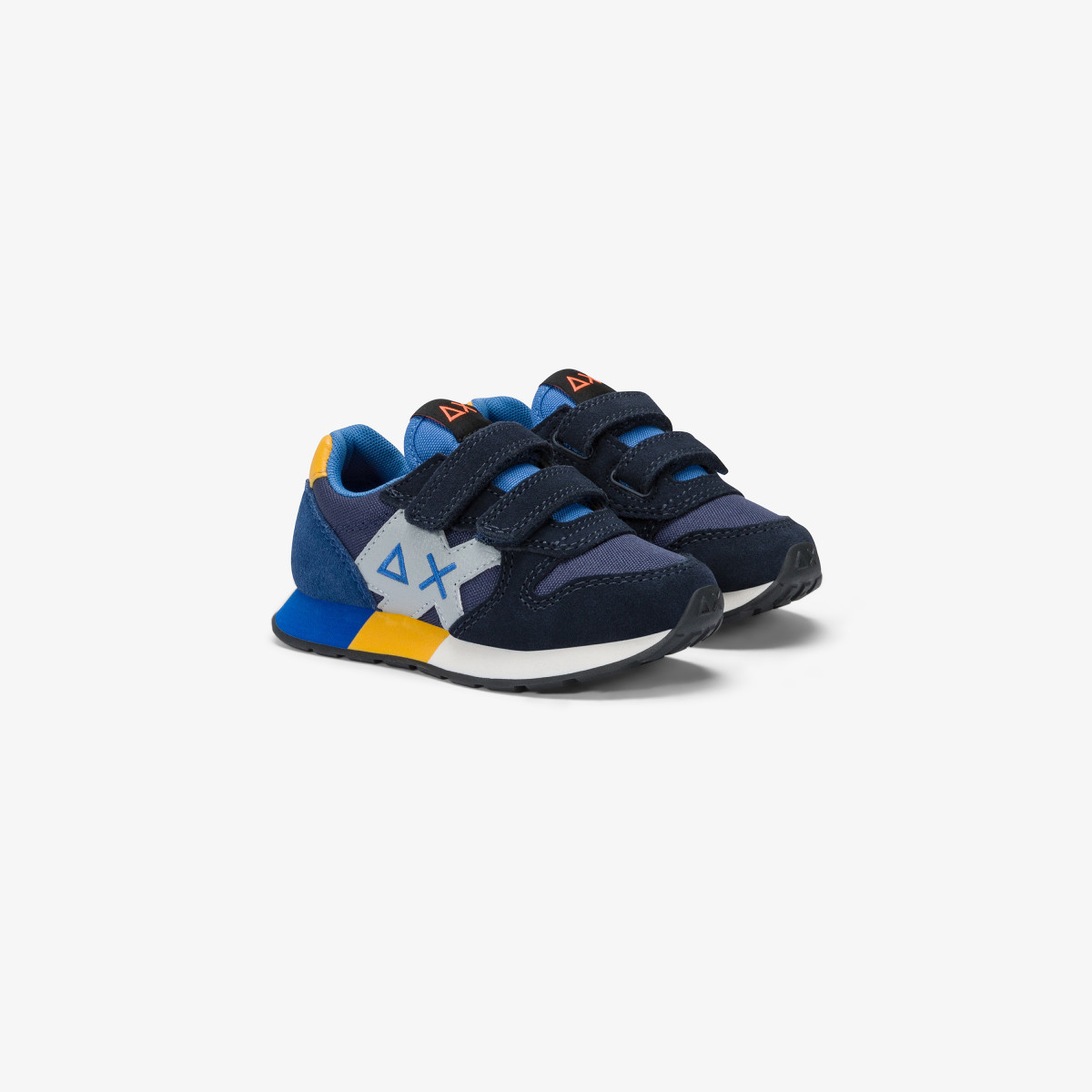 Boys’ Jaki nylon and suede sneaker NAVY BLUE