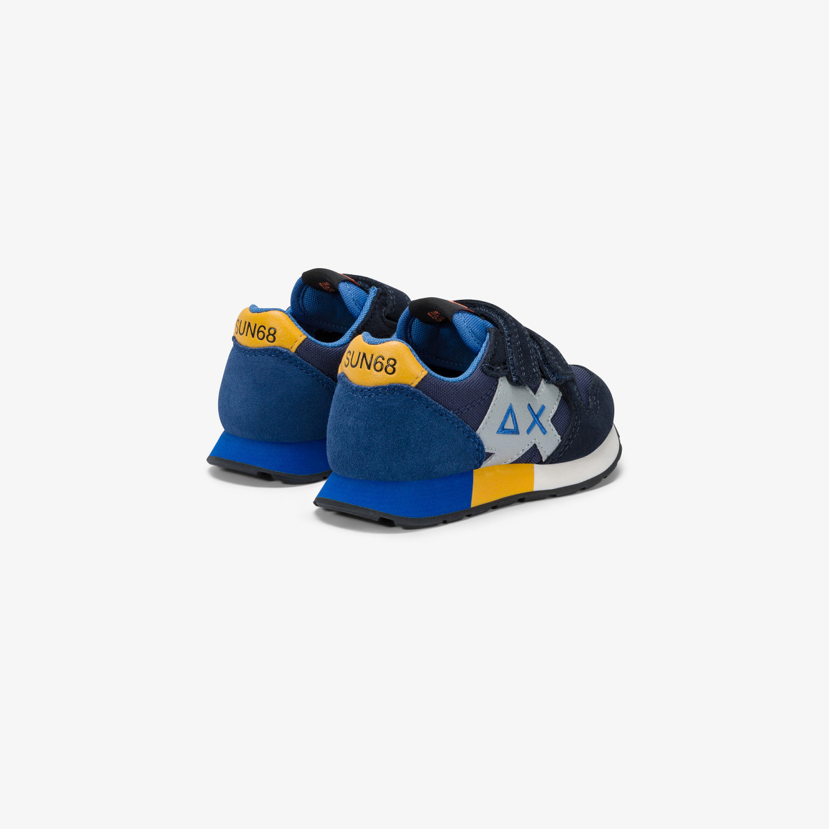 Boys’ Jaki nylon and suede sneaker NAVY BLUE