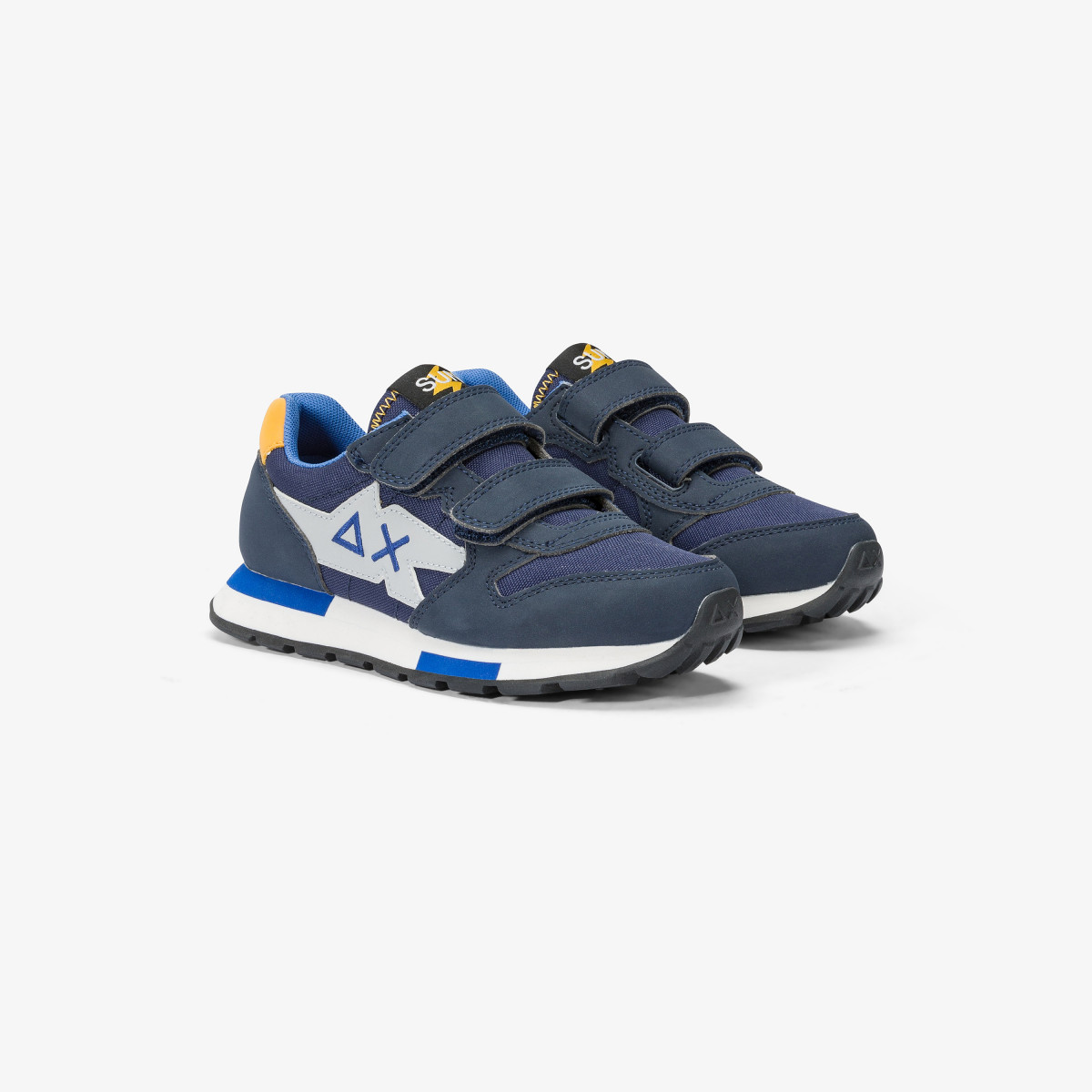 Boys’ Niki nylon and microfibre sneaker NAVY BLUE