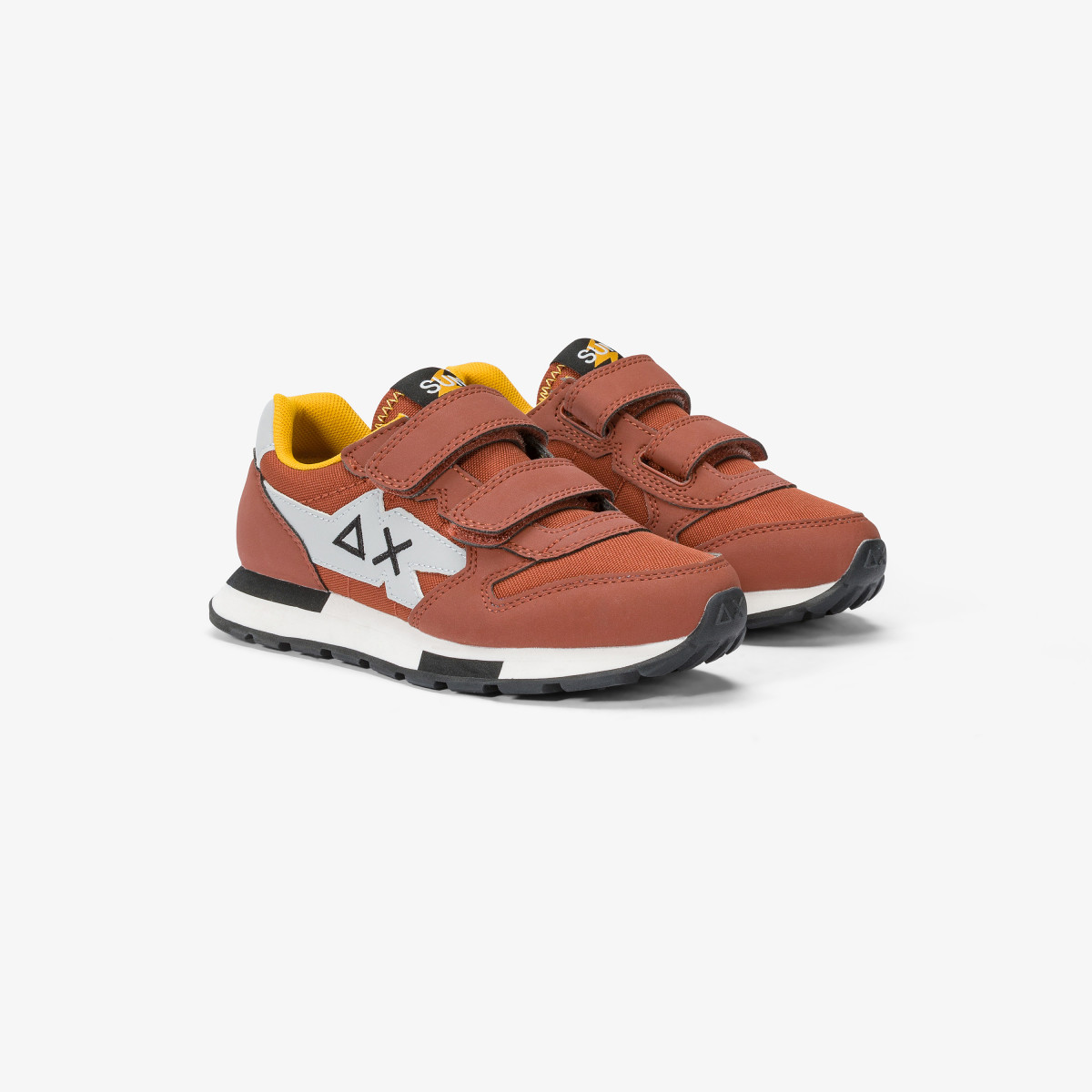 Sneaker Boy's Niki in nylon e microfibra RUST