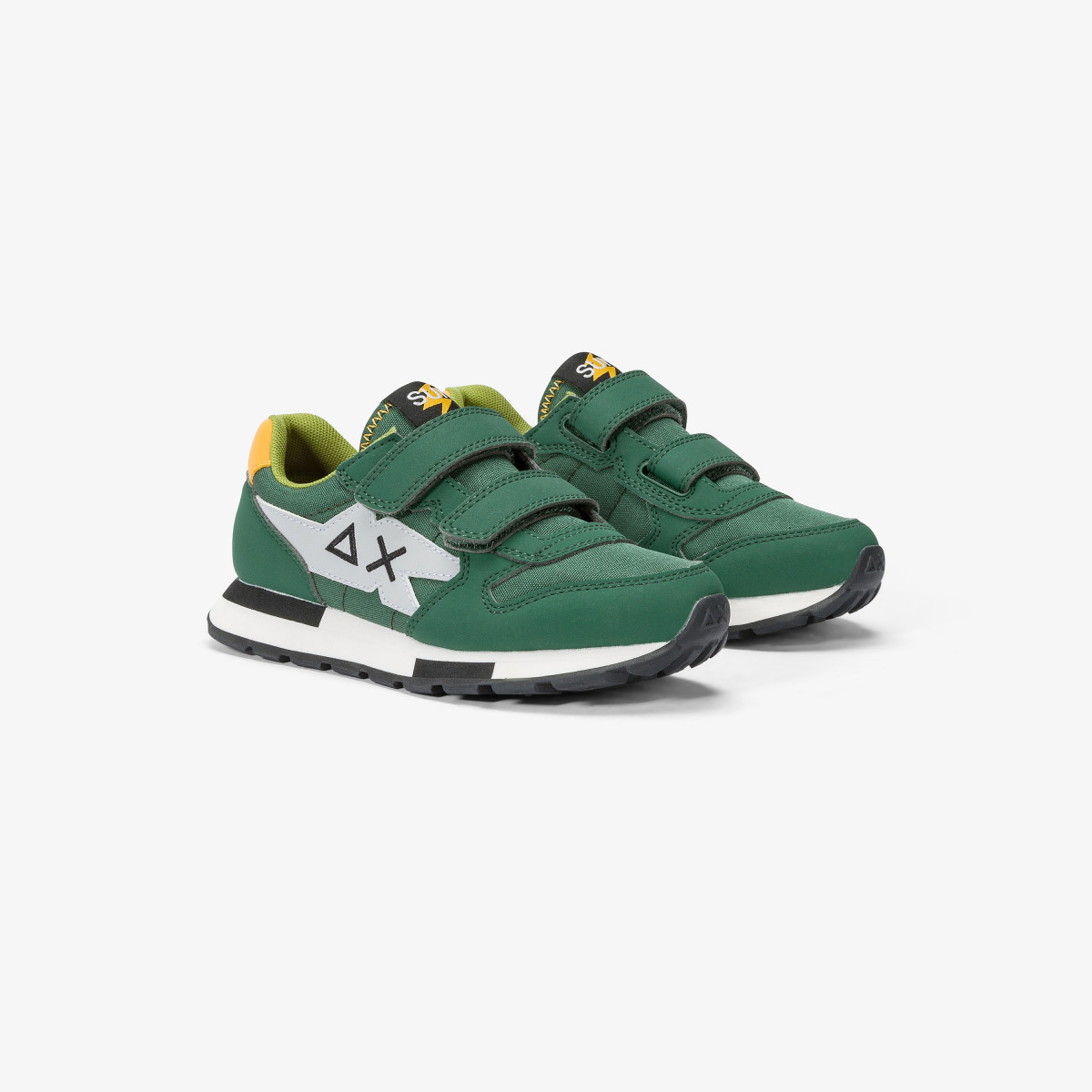 Sneaker Boy's Niki in nylon e microfibra VERDE SCURO