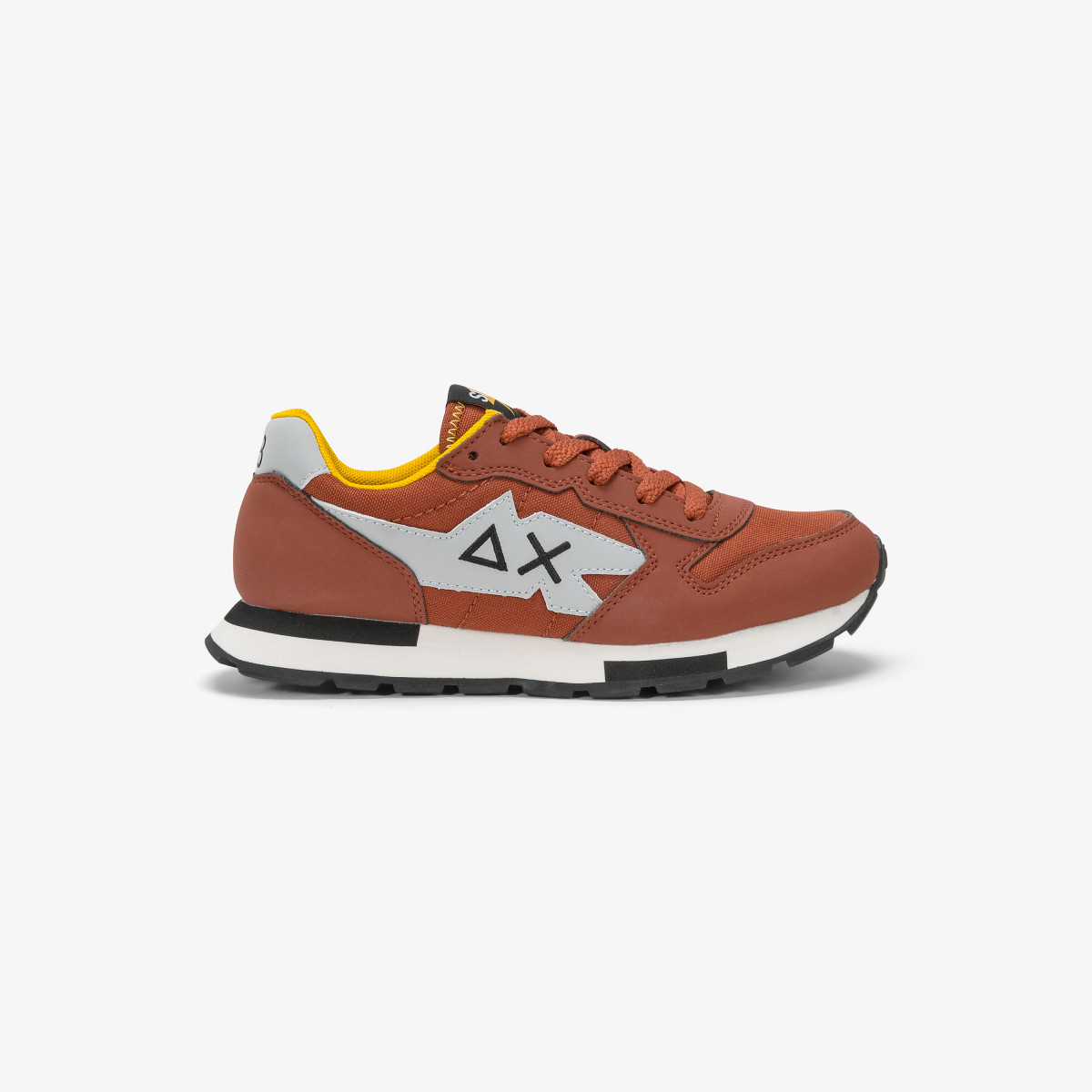 Sneaker Boy's Niki in nylon e microfibra RUST