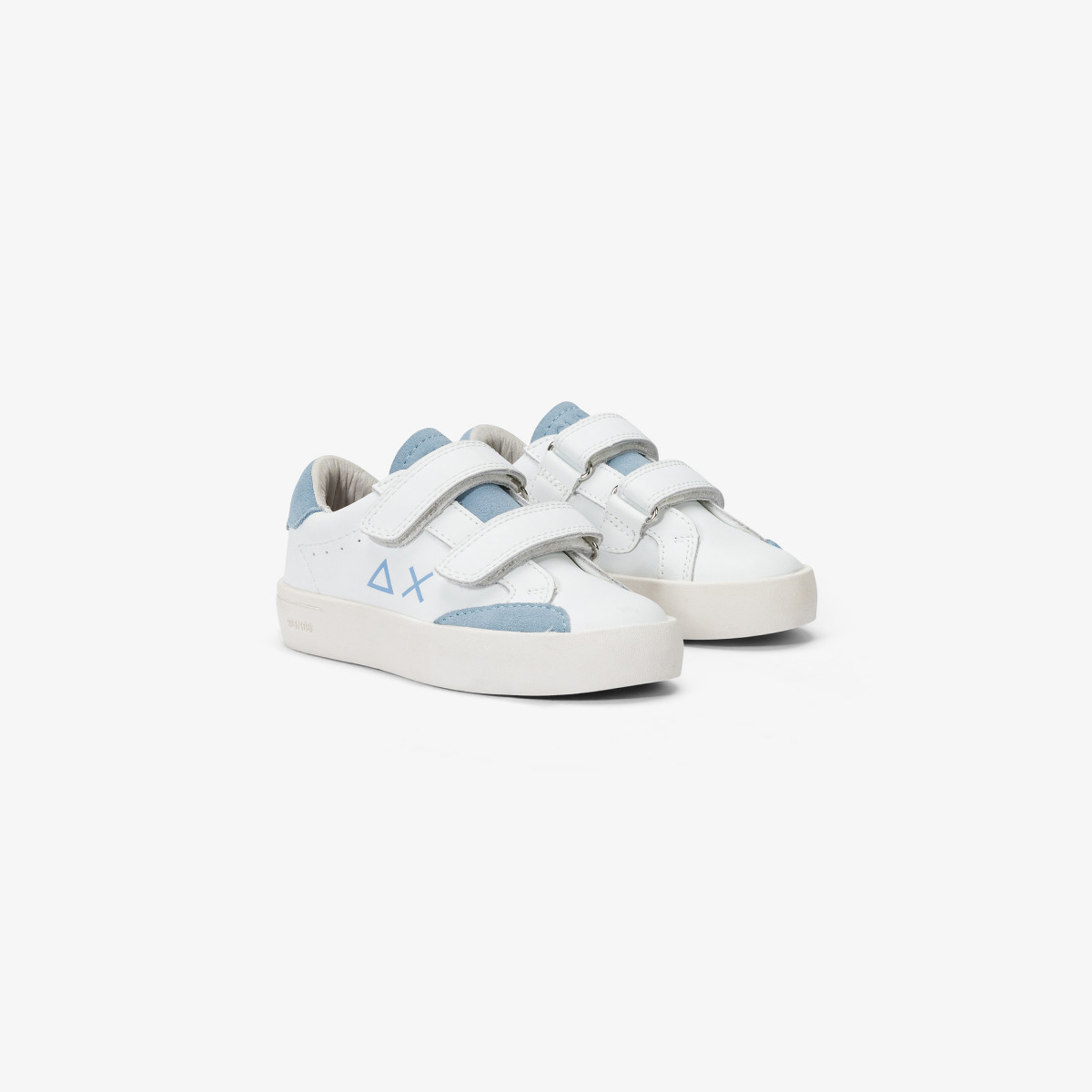 Boys’ Street leather sneaker SKY BLUE