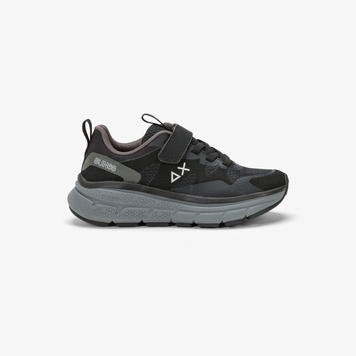 Sneaker Boy's Jupiter Sporty in mesh NERO