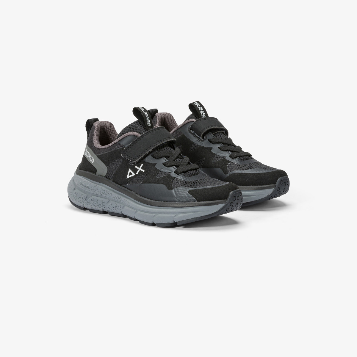 Sneaker Boy's Jupiter Sporty in mesh NERO