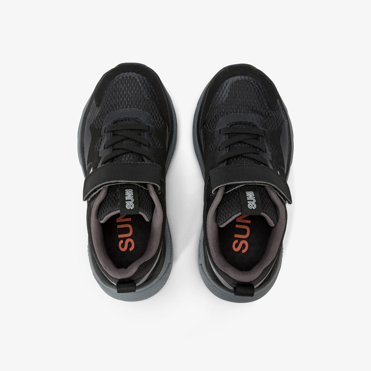 Sneaker Boy's Jupiter Sporty in mesh NERO