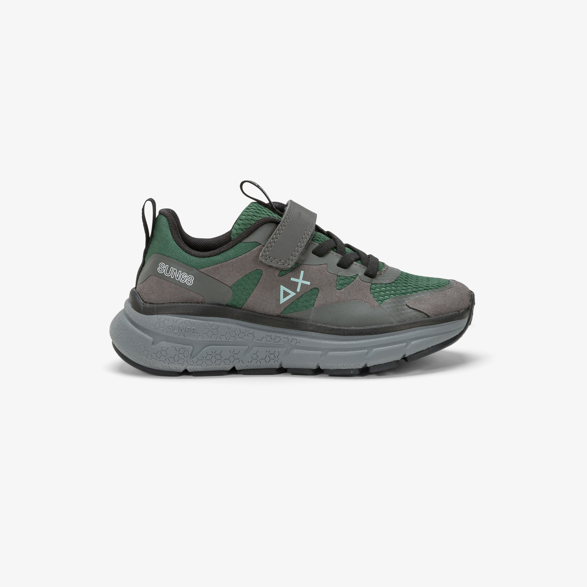 Boys’ Jupiter Sporty mesh sneaker DARK GREEN