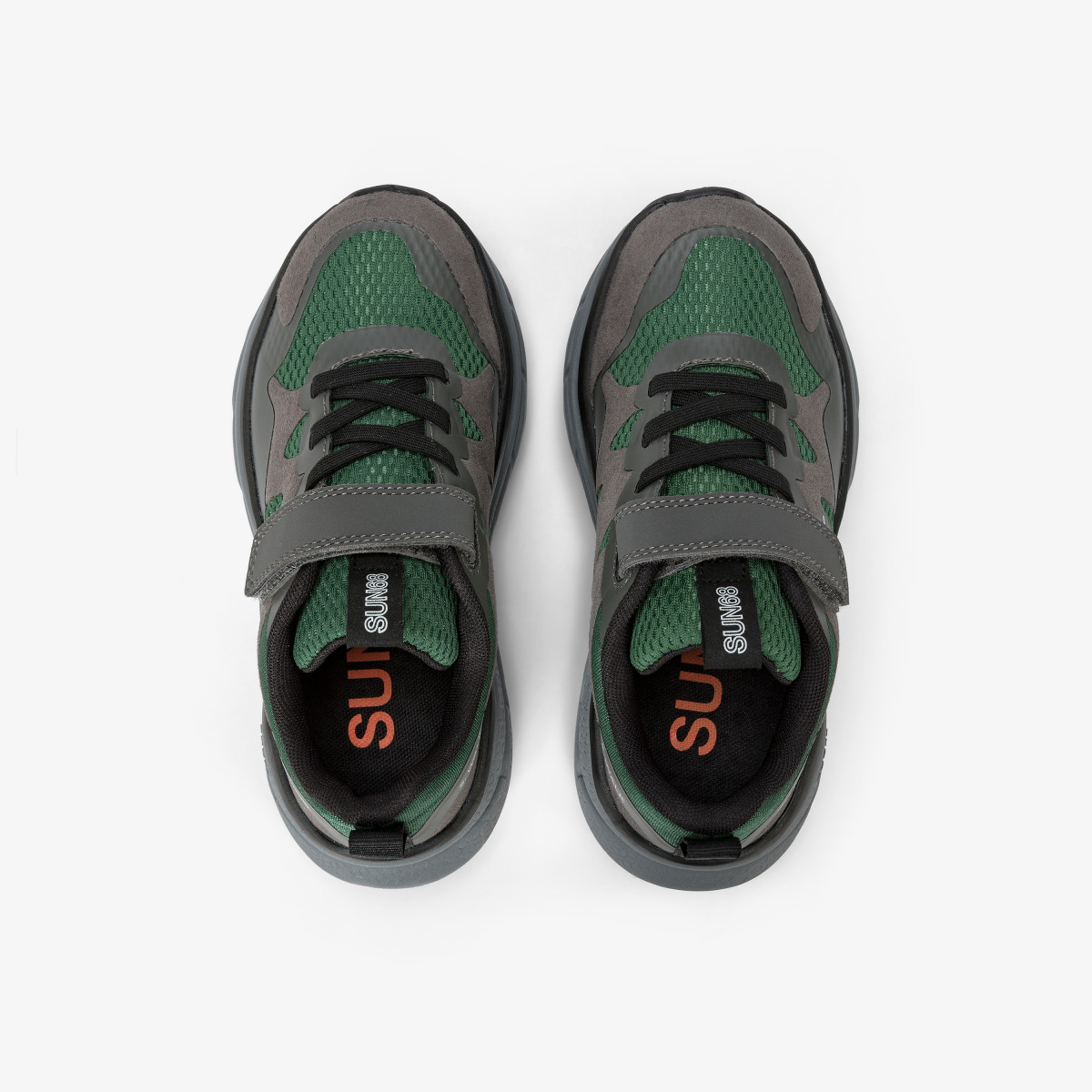 Boys’ Jupiter Sporty mesh sneaker DARK GREEN