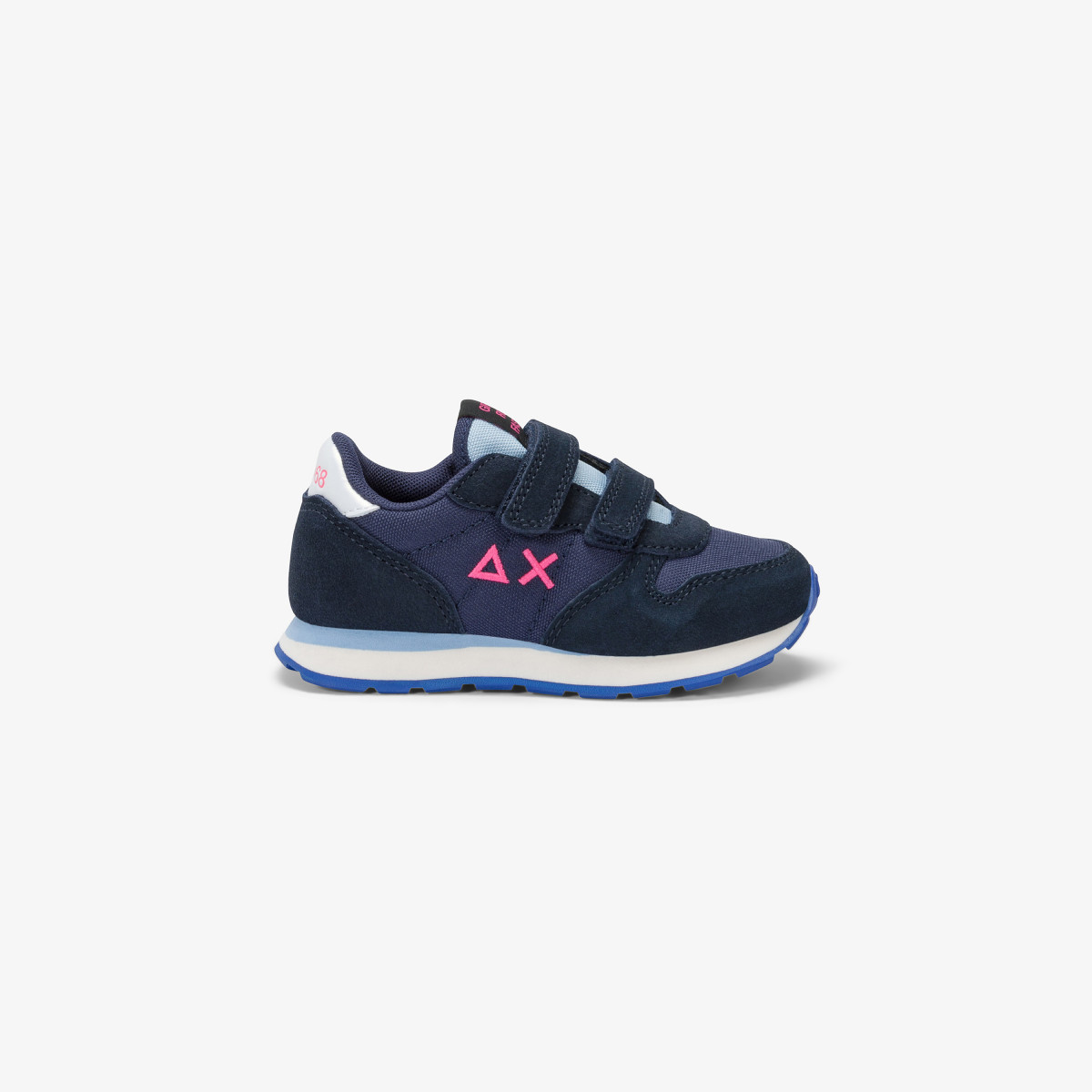 Girls’ Ally nylon and suede sneaker NAVY BLUE