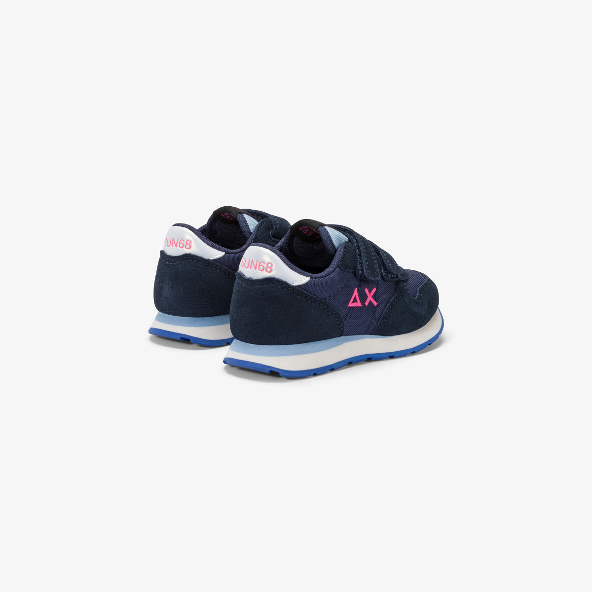 Girls’ Ally nylon and suede sneaker NAVY BLUE