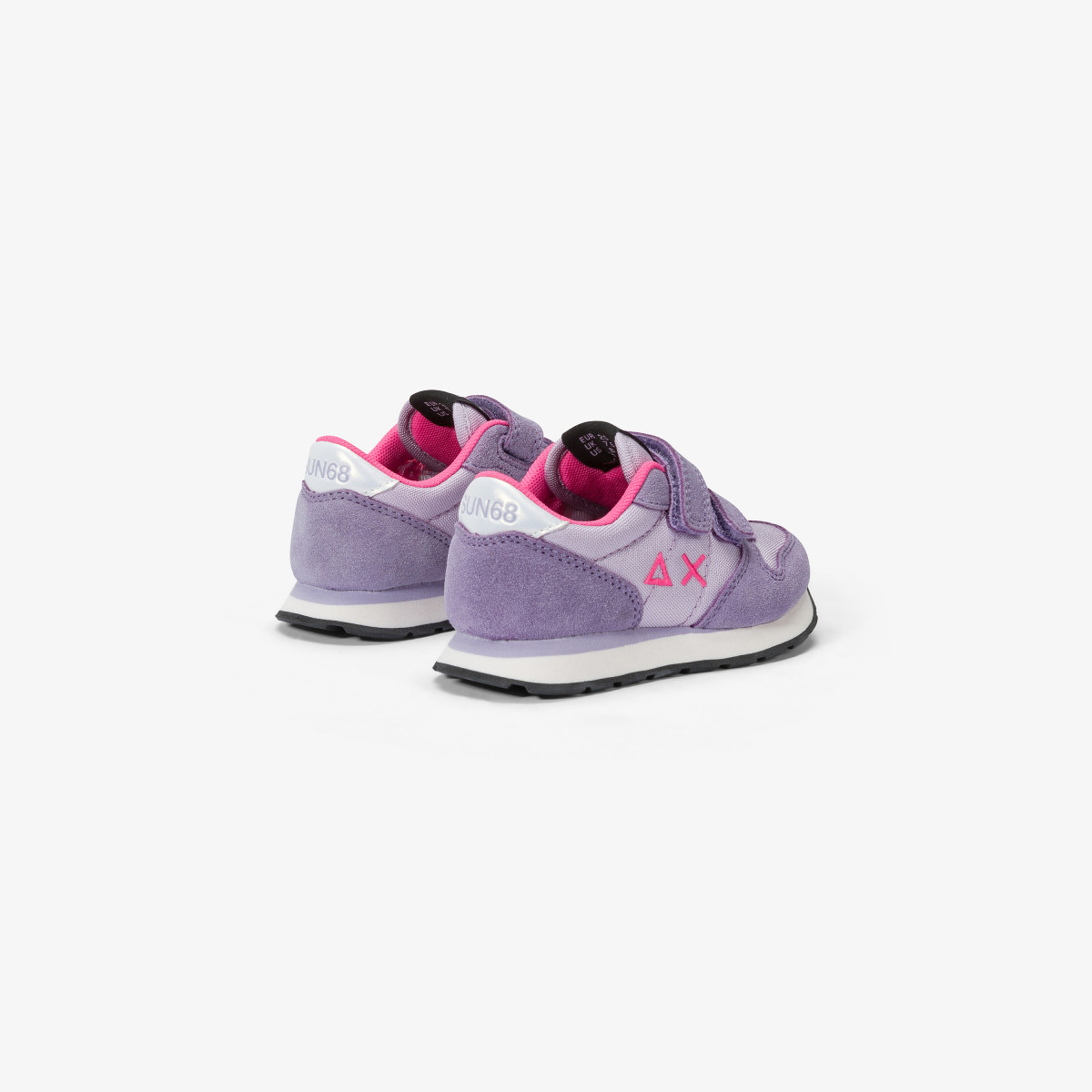 Girls’ Ally nylon and suede sneaker LILLA