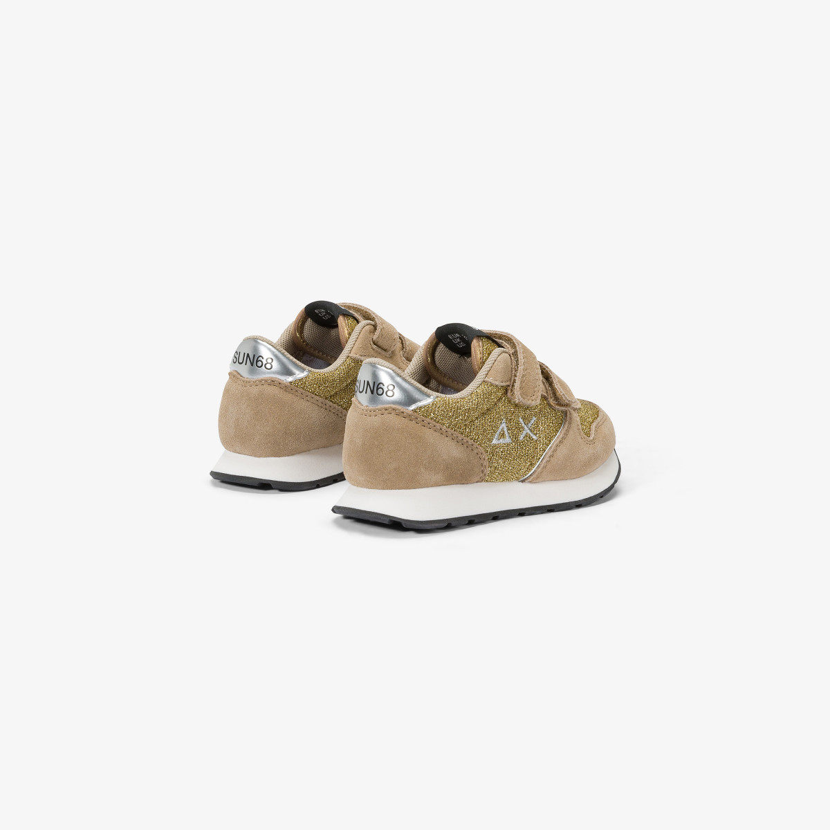 Girls’ Ally Gitter suede sneaker GOLD