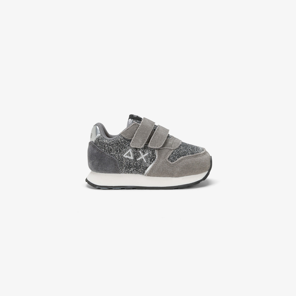 GIRL'S ALLY GLITTER TEXTILE (FIRST STEP) GRIGIO MEDIO