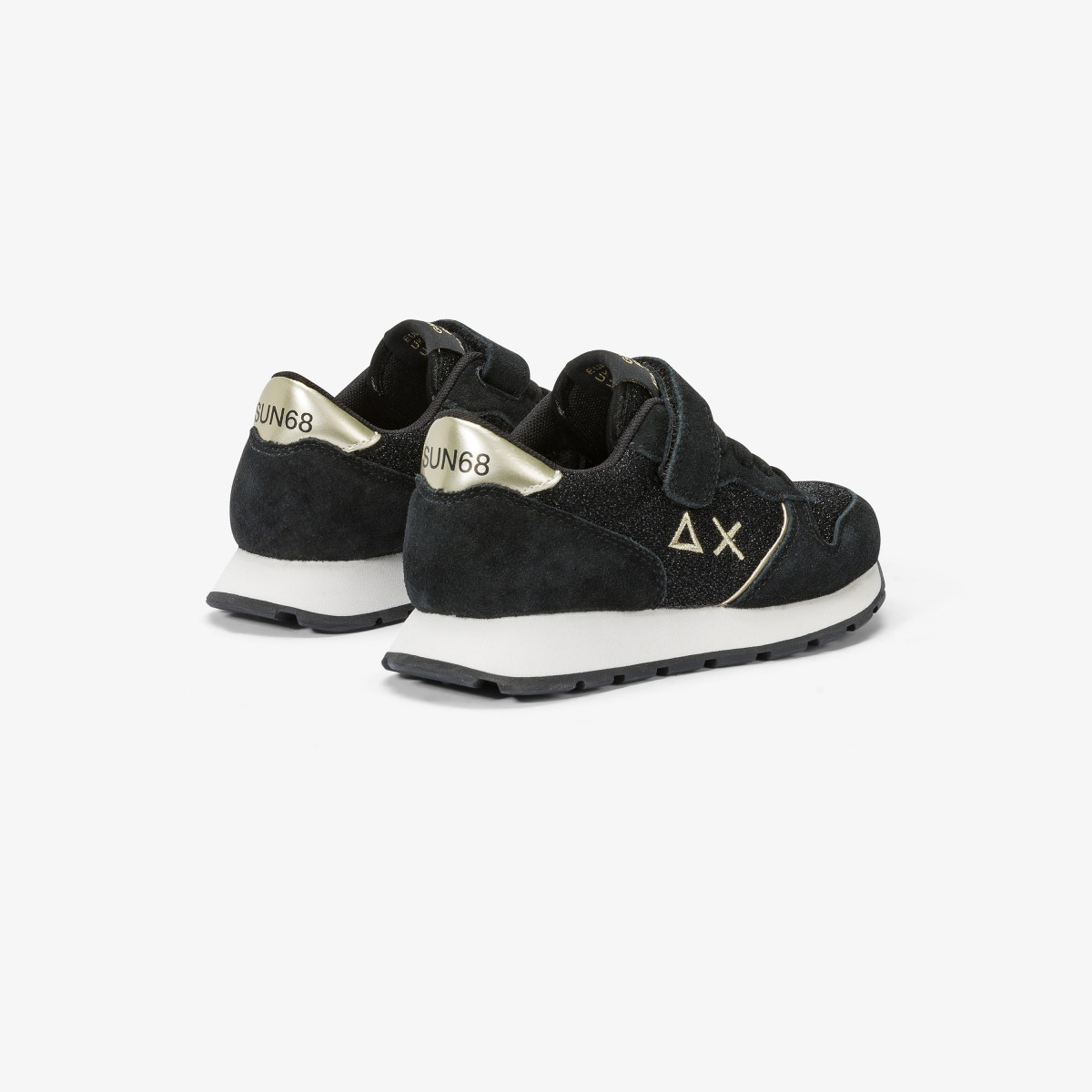 Sneaker Girl's Ally Gitter in suede NERO