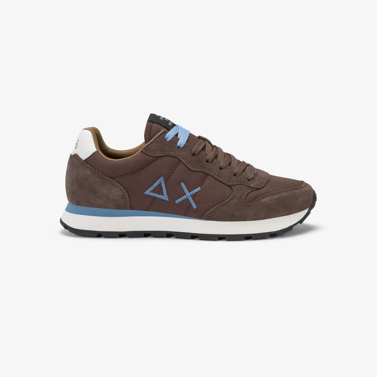 Brown Tom nylon and suede sneaker