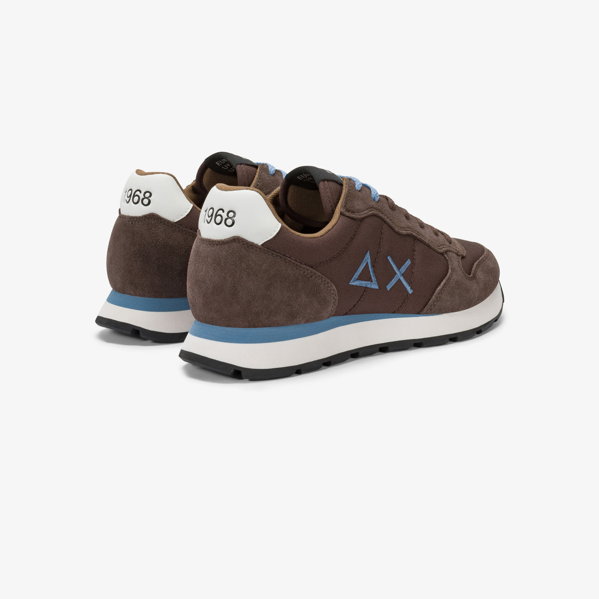 Brown Tom nylon and suede sneaker
