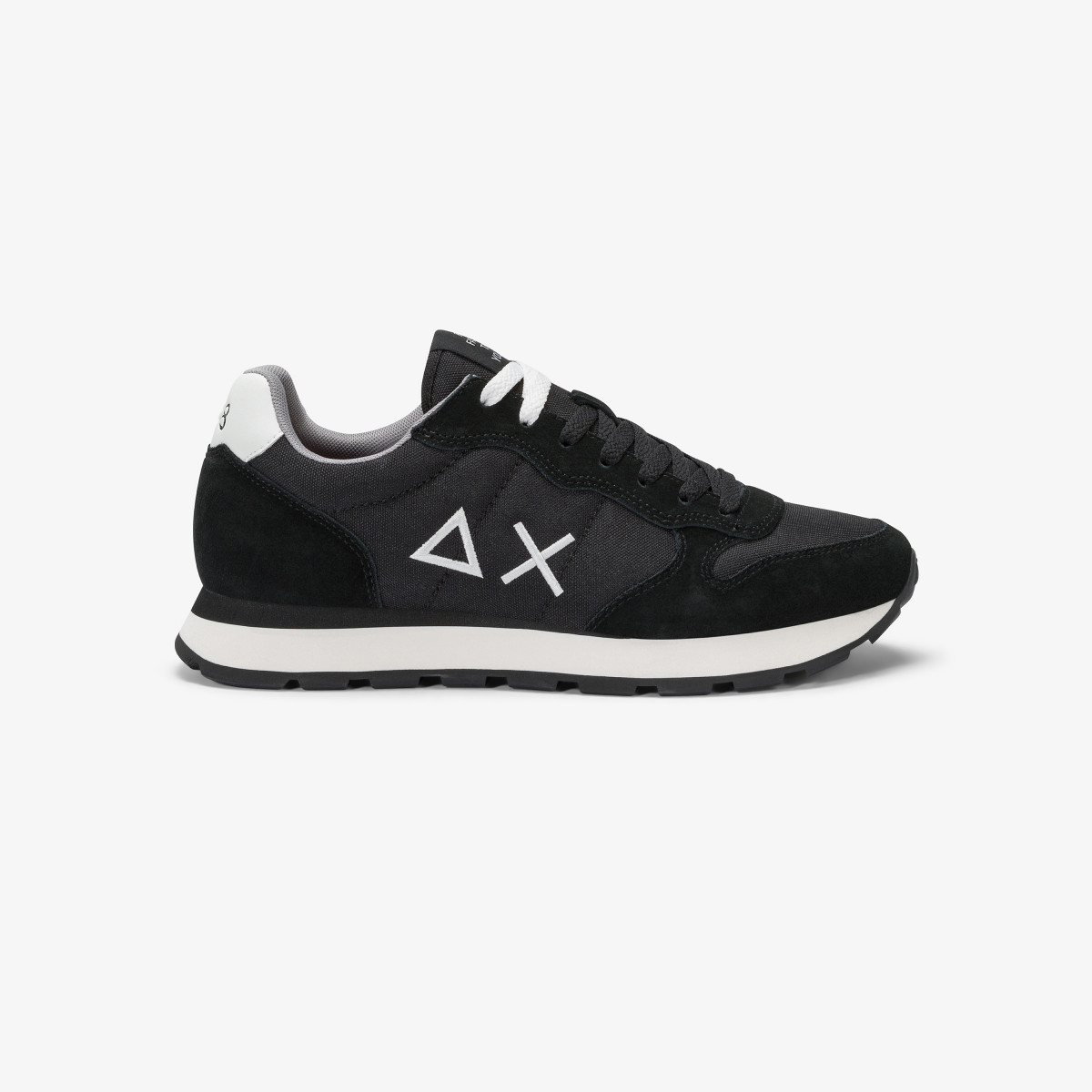 Black Tom nylon and suede sneaker
