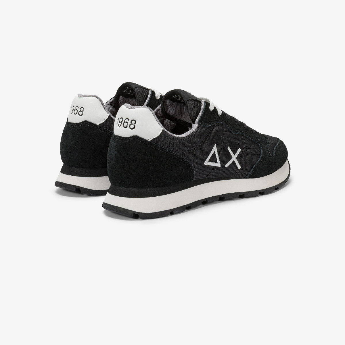 Black Tom nylon and suede sneaker
