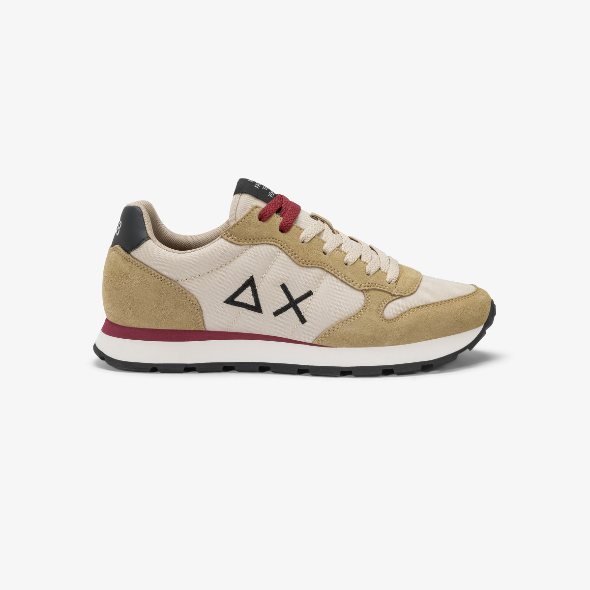 Sneaker Tom in nylon e suede beige