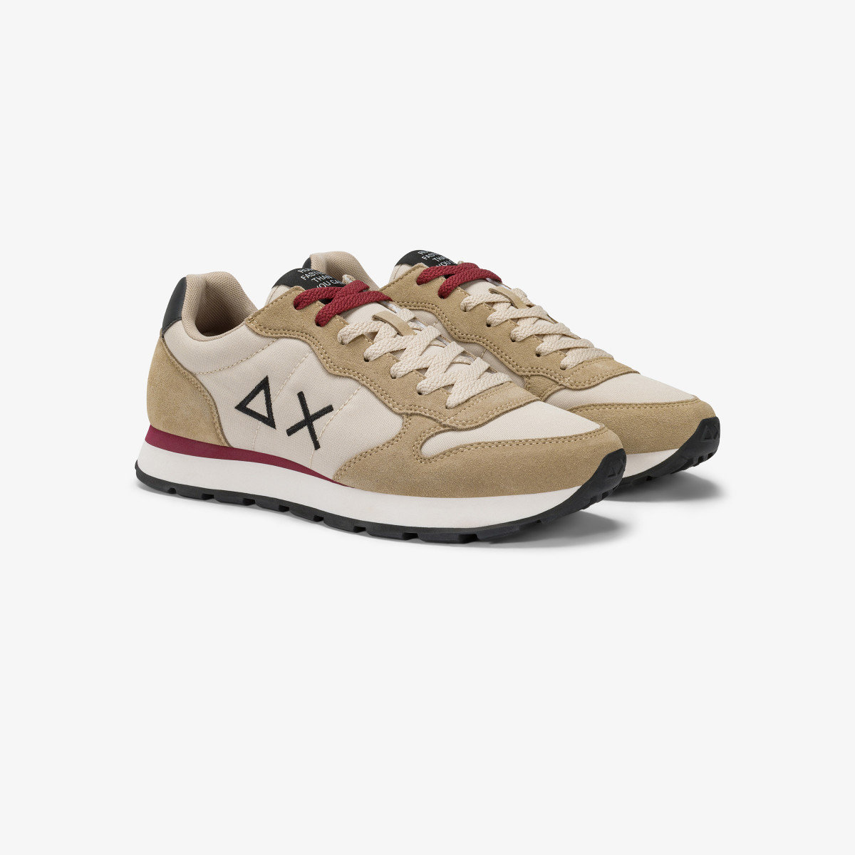 Sneaker Tom in nylon e suede beige