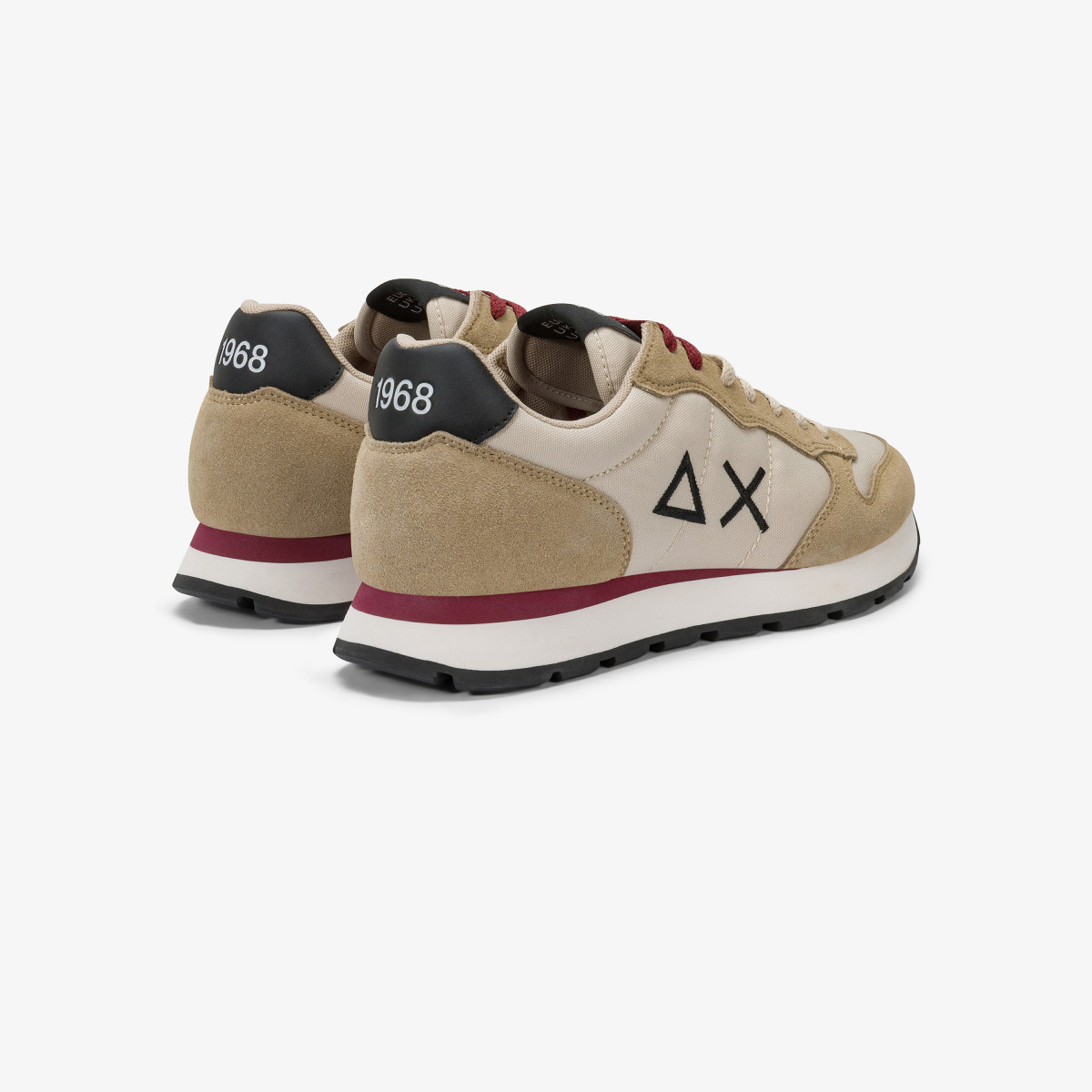 Sneaker Tom in nylon e suede beige