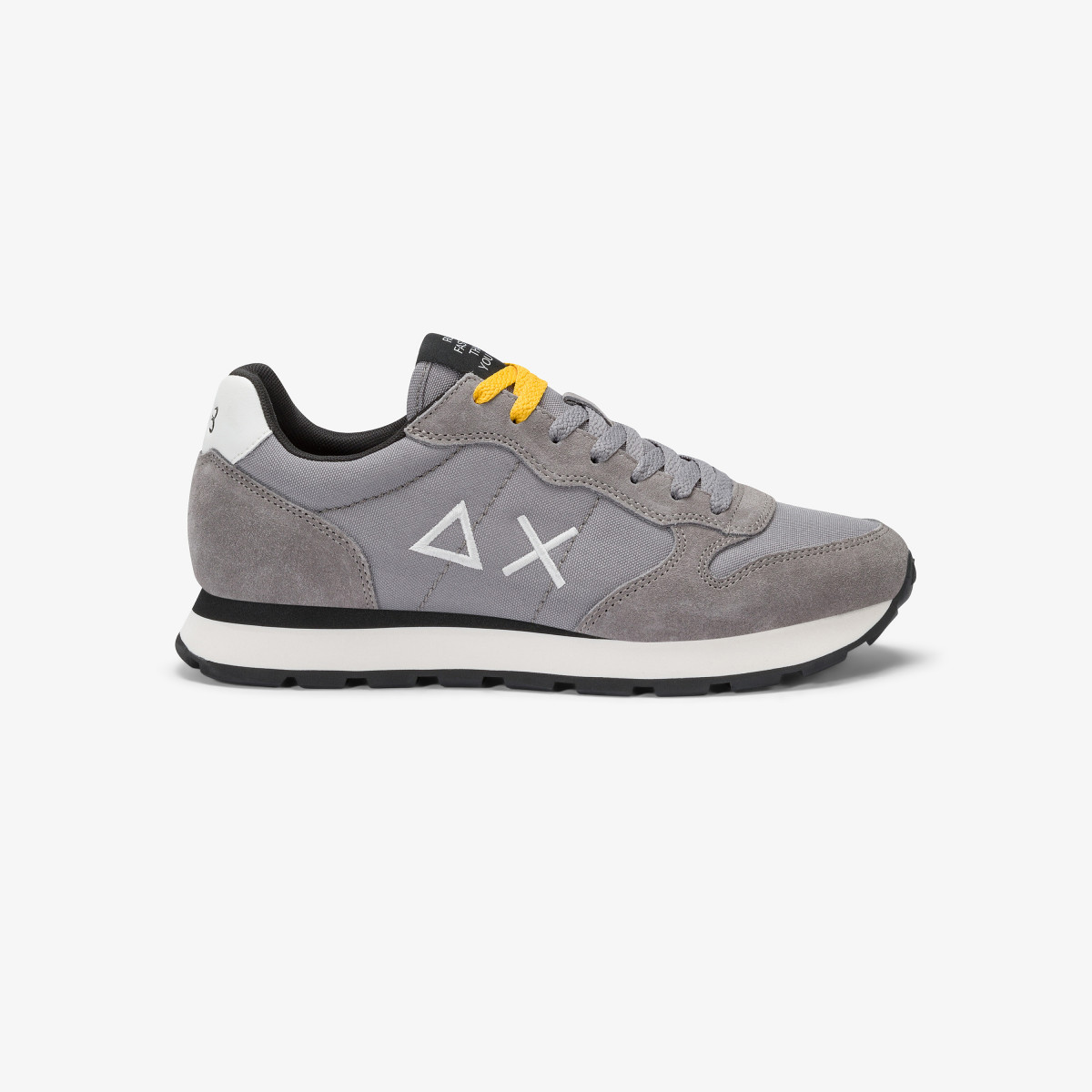 Medium grey Tom nylon and suede sneaker
