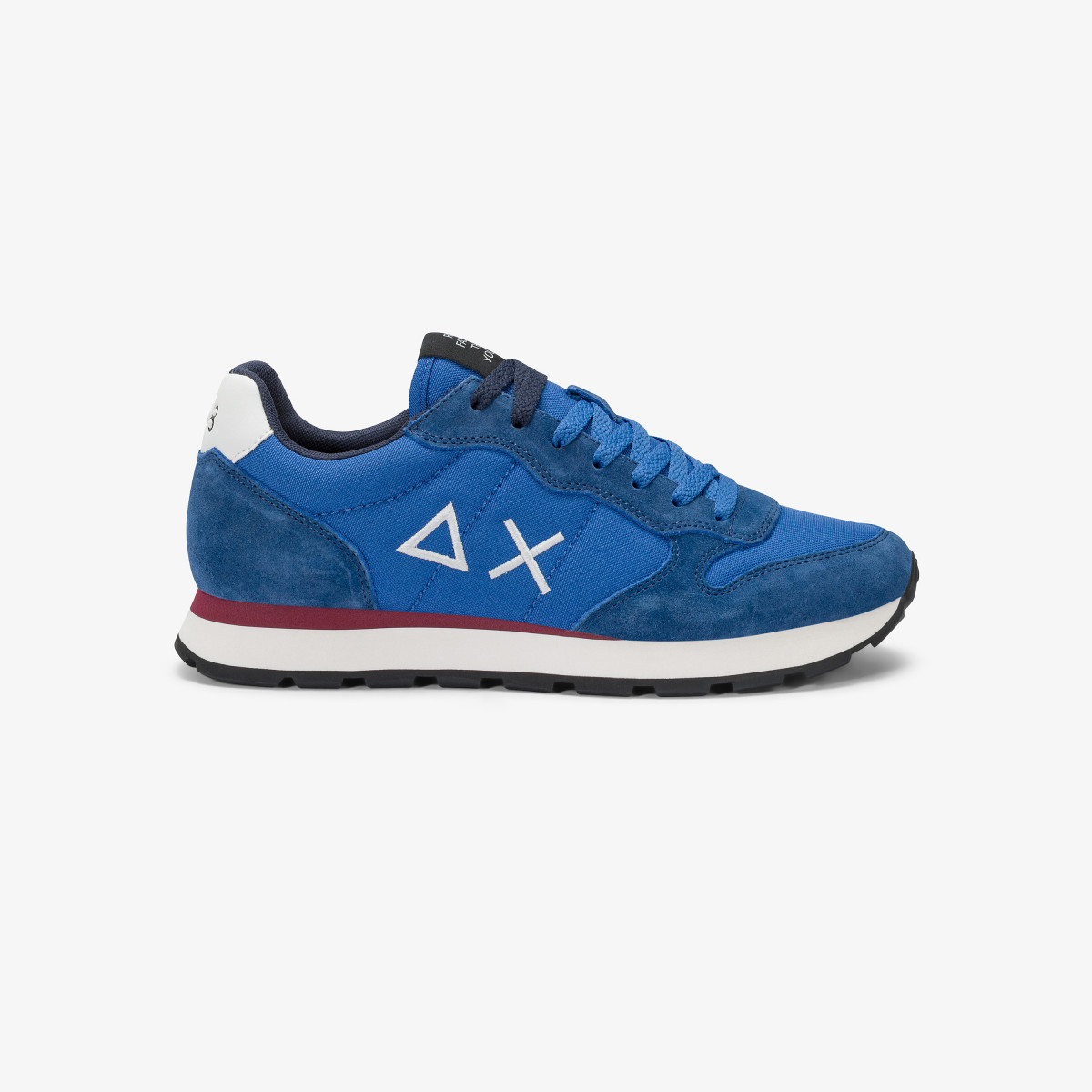 Sneaker Tom in nylon e suede royal