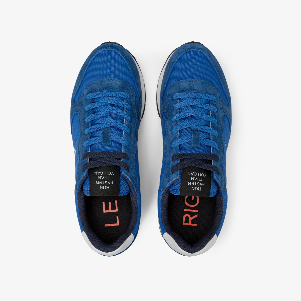 Sneaker Tom in nylon e suede royal