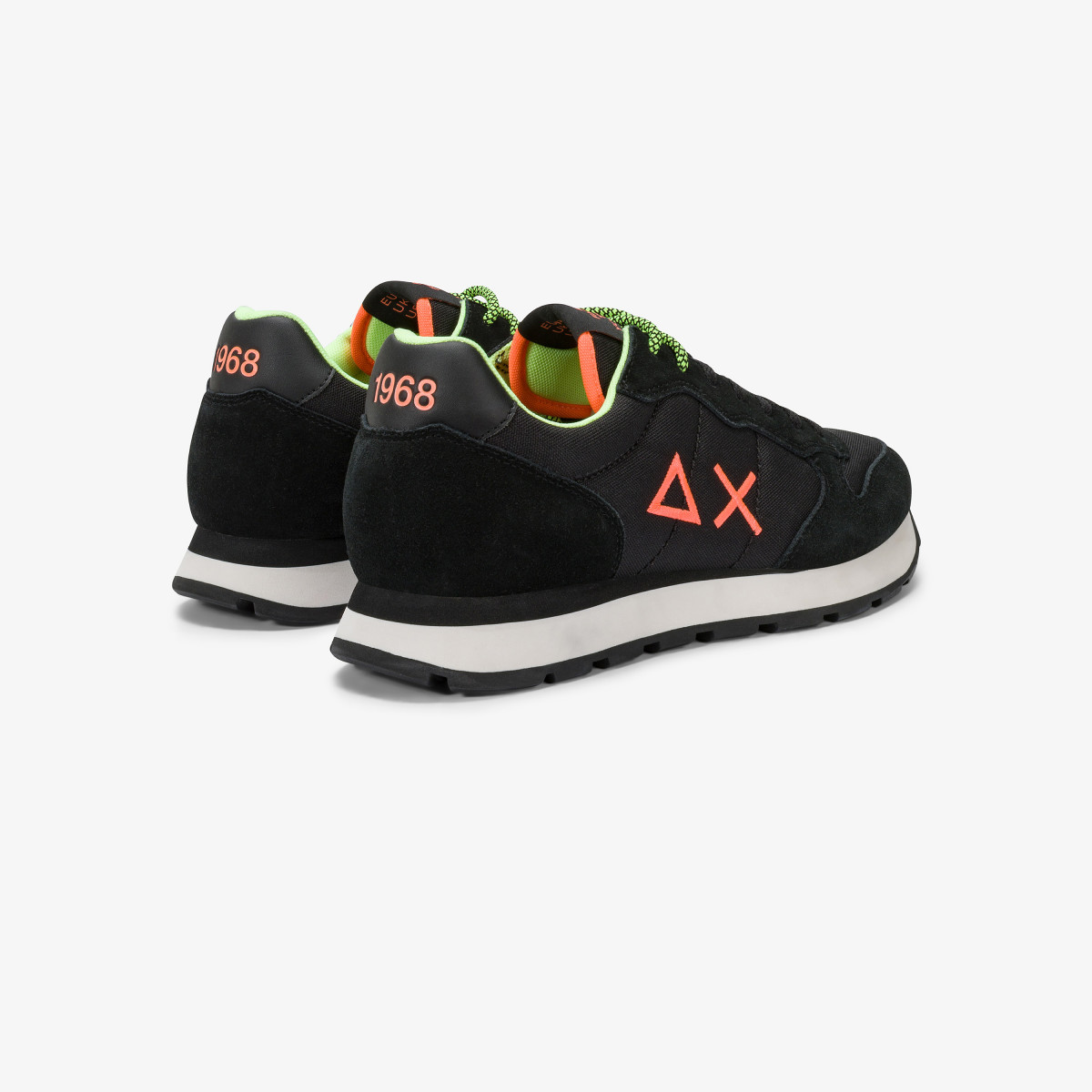 Black Tom sneaker with fluorescent logo
