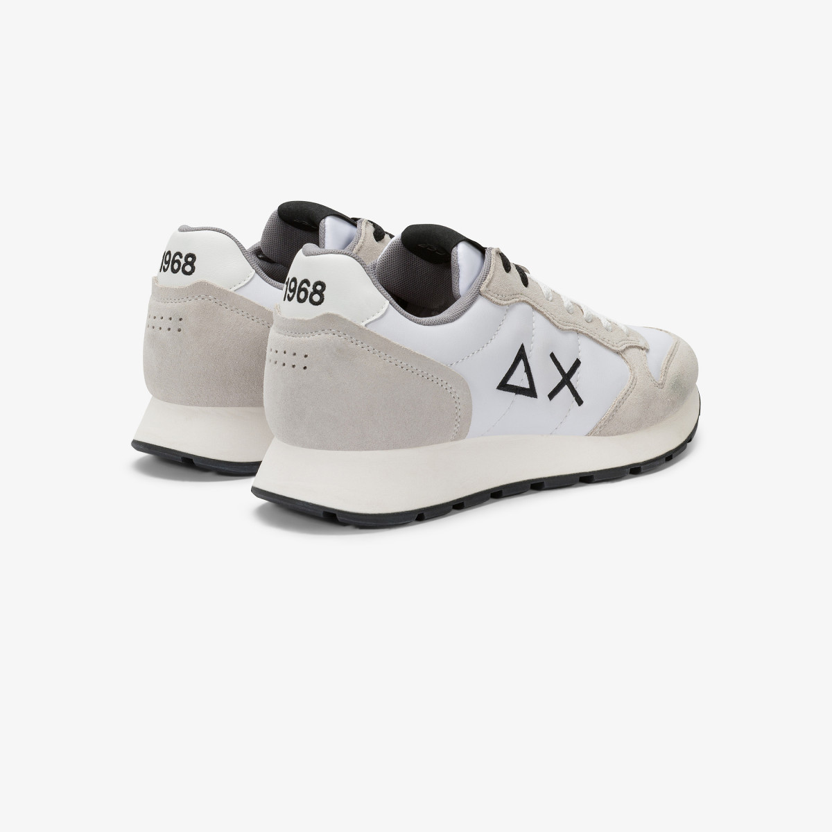 Sneaker Tom in pelle e suede bianco