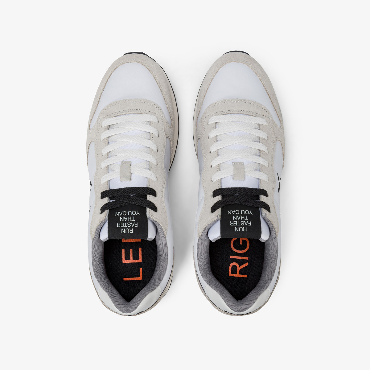 Sneaker Tom in pelle e suede bianco