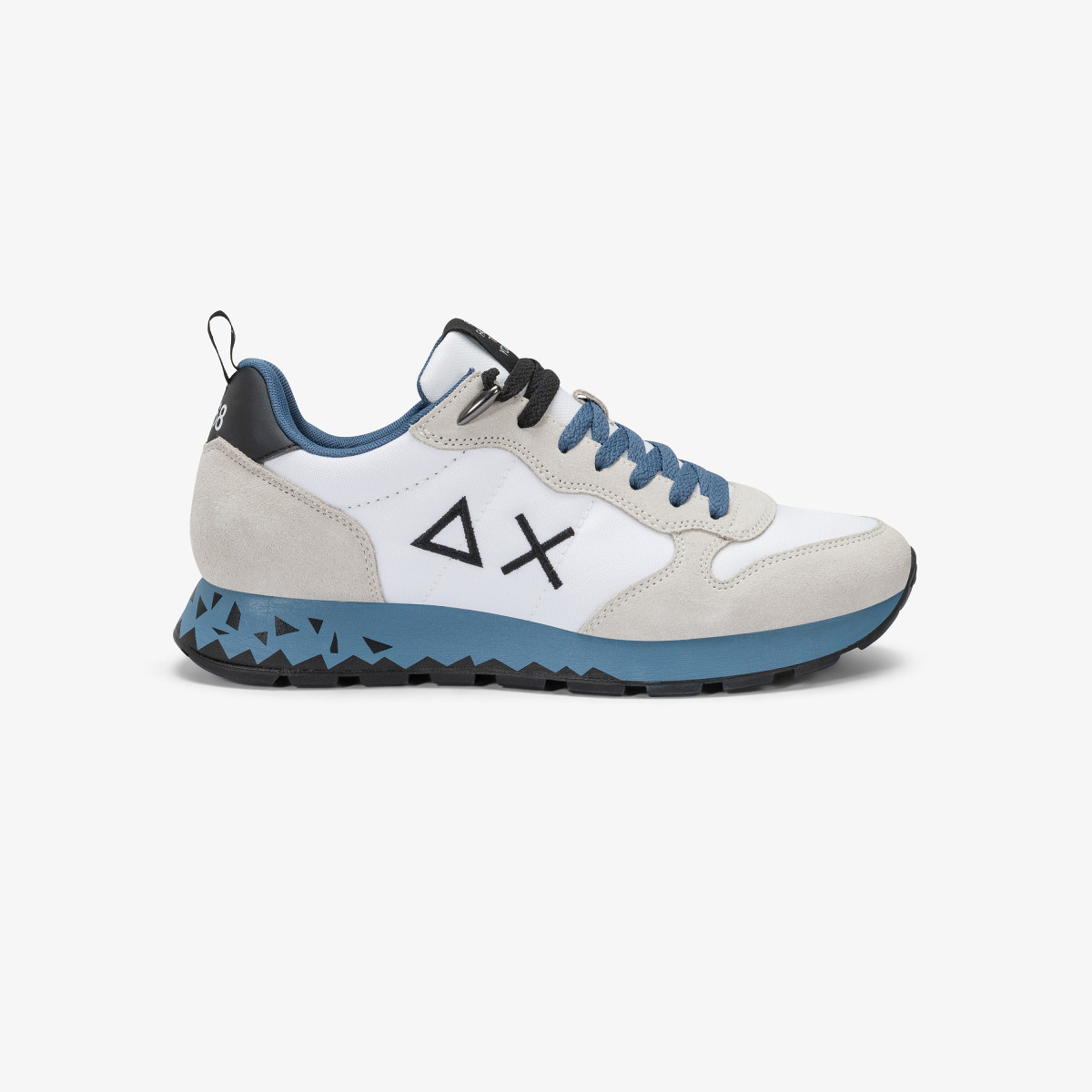 White Tom Snake nylon and suede sneaker