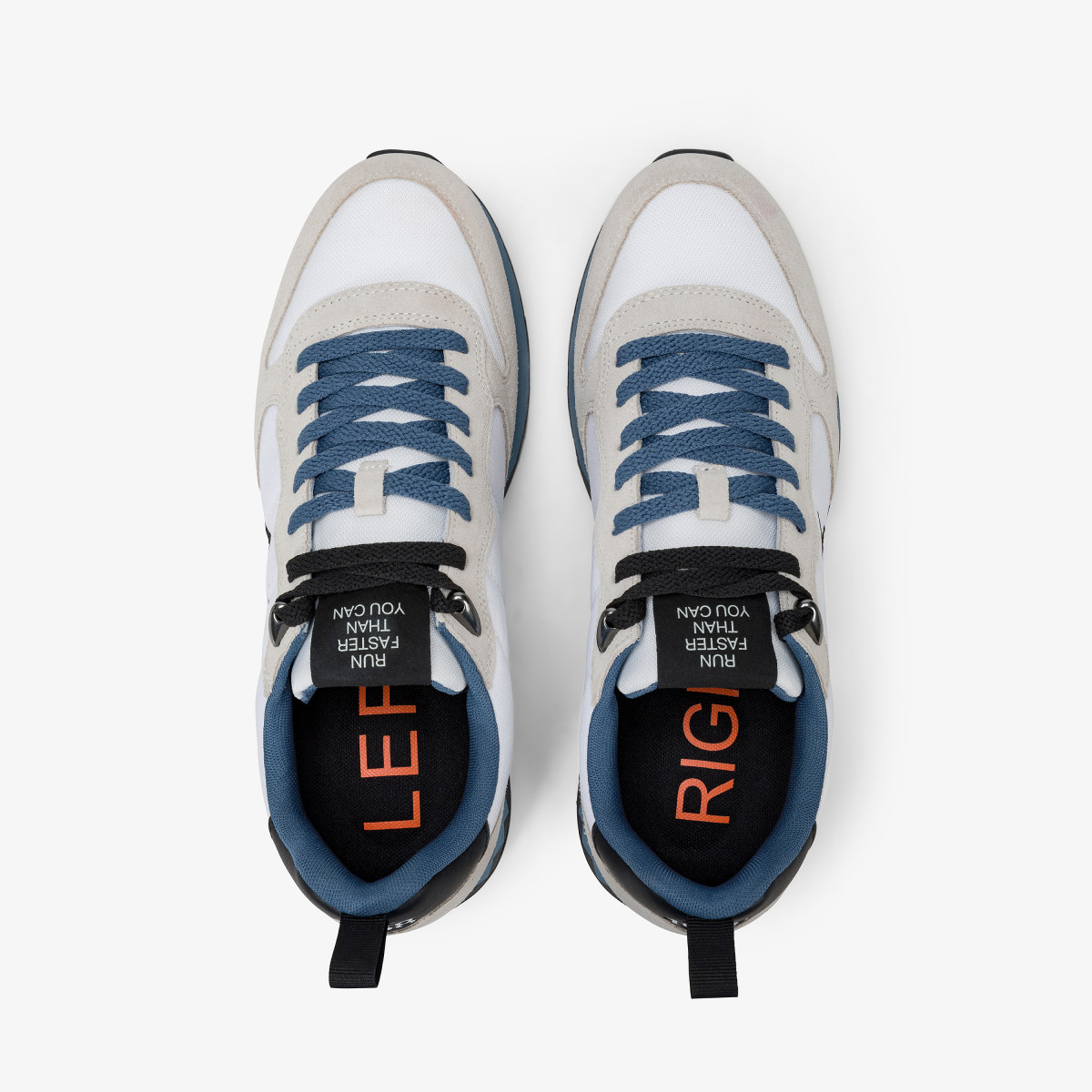 White Tom Snake nylon and suede sneaker
