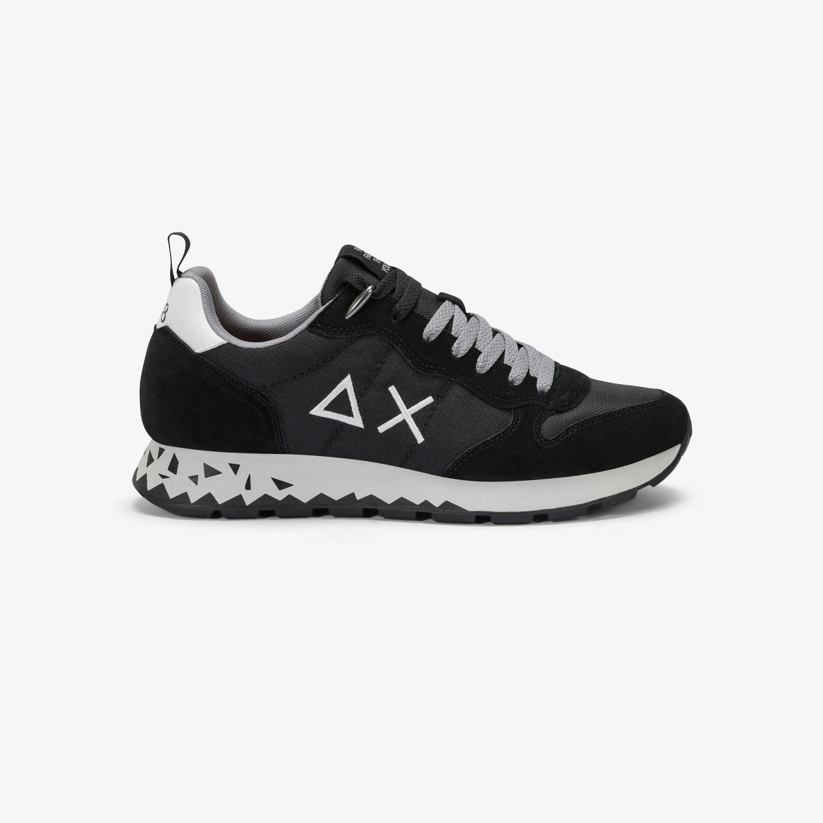 Sneaker Tom Snake in nylon e suede nero