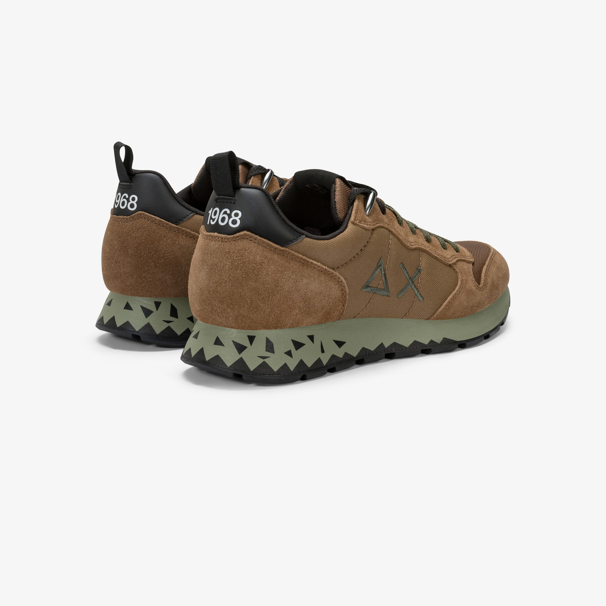 Fox Tom Snake nylon and suede sneaker