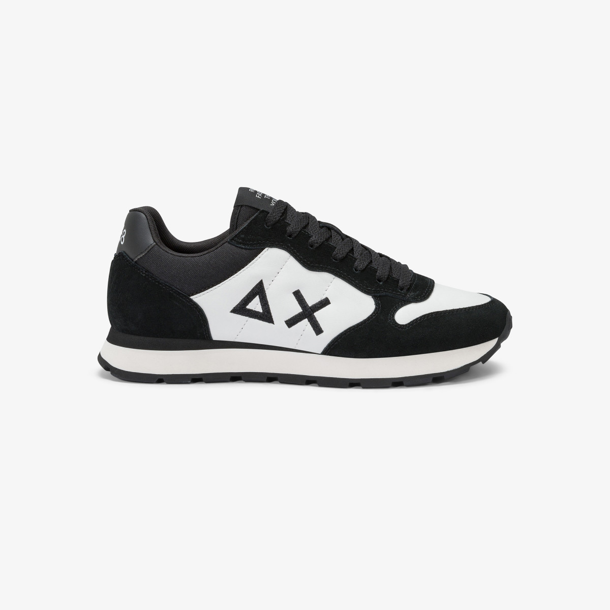 Black Tom Color leather and suede sneaker