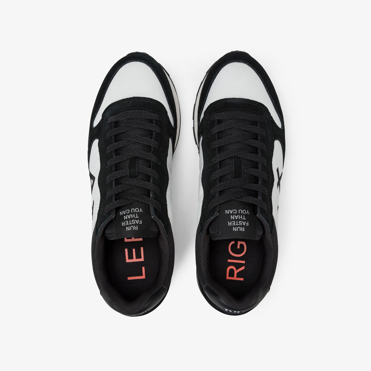 Black Tom Color leather and suede sneaker