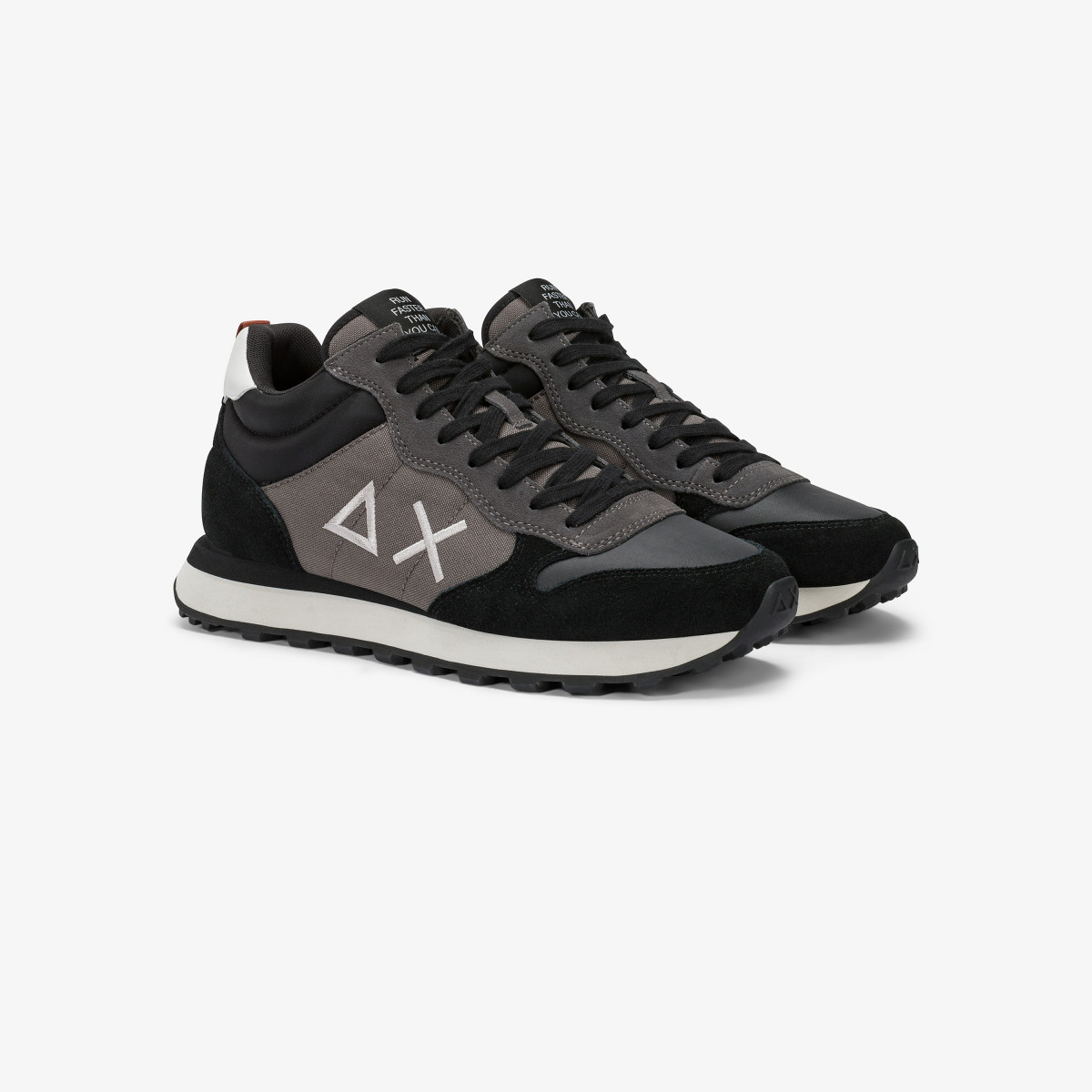 Sneaker Tom 2.0 Solid in nylon e suede nero
