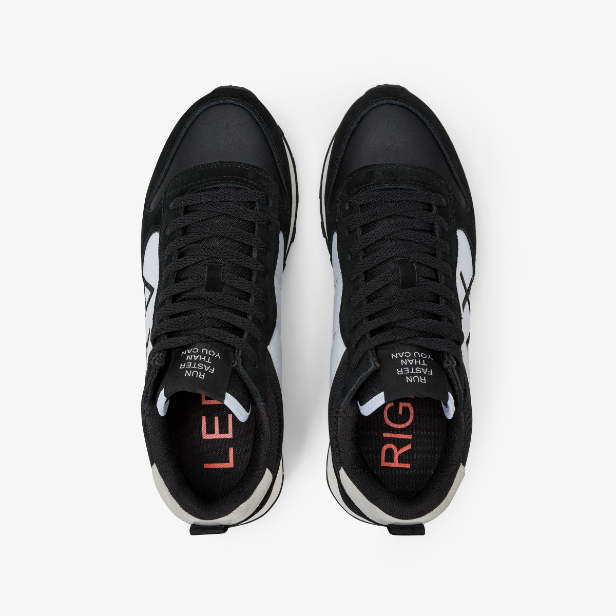 Sneaker Tom 2.0 Color in PU e suede nero