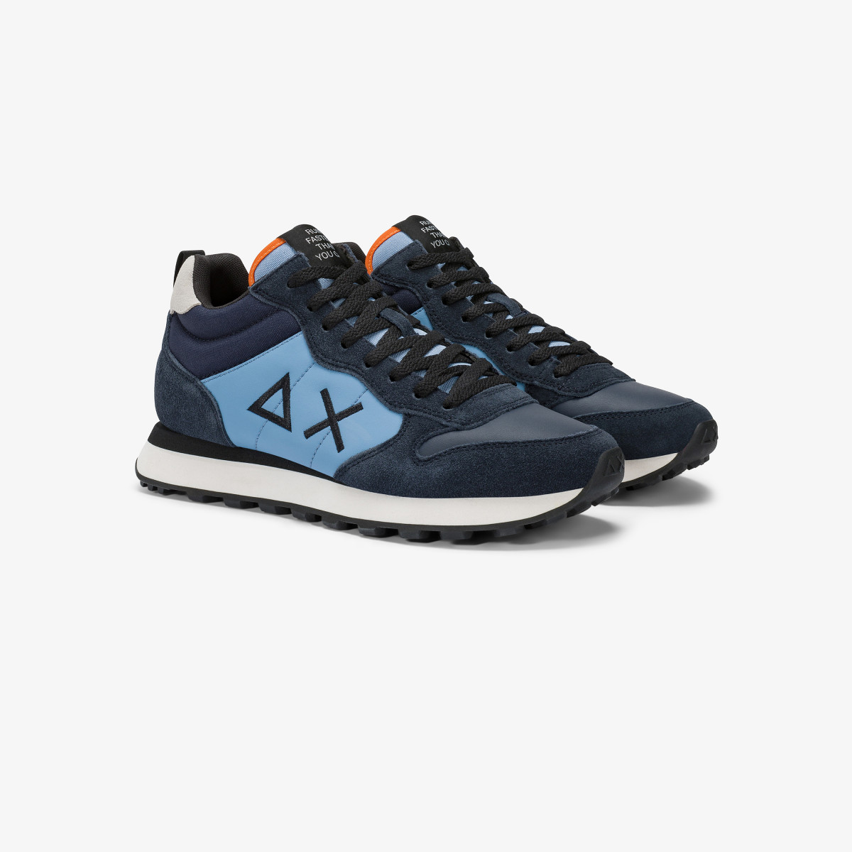Dark avio Tom 2.0 Color pu and suede sneaker