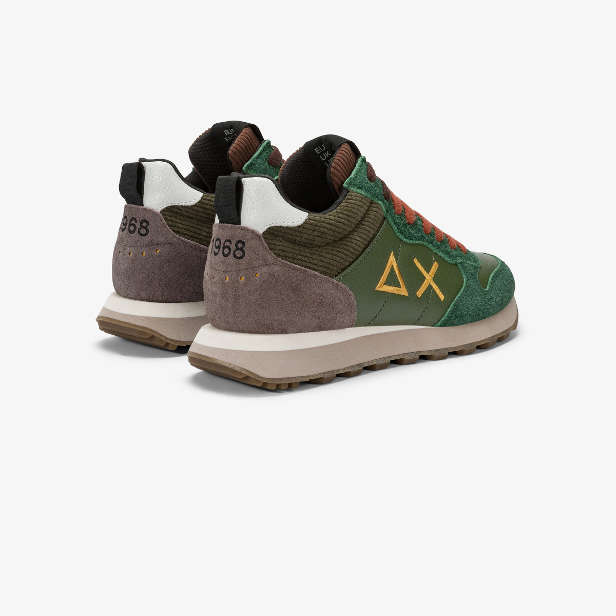 Dark military Tom 2.0 Winter leather and suede sneaker