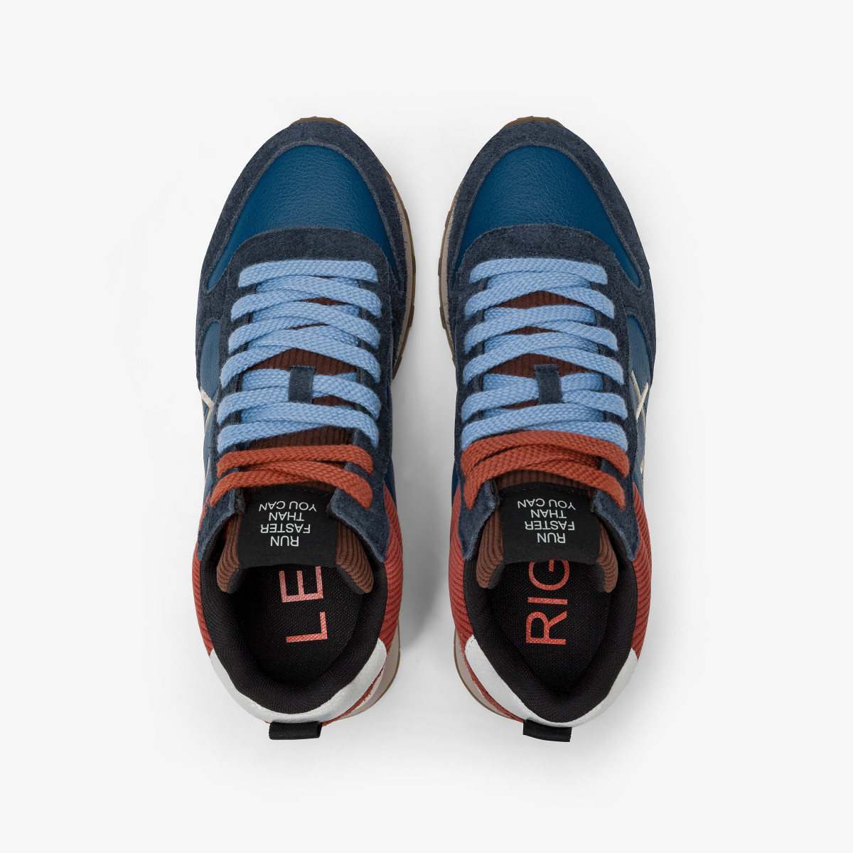 Sneaker Tom 2.0 Winter in pelle e suede petrolio