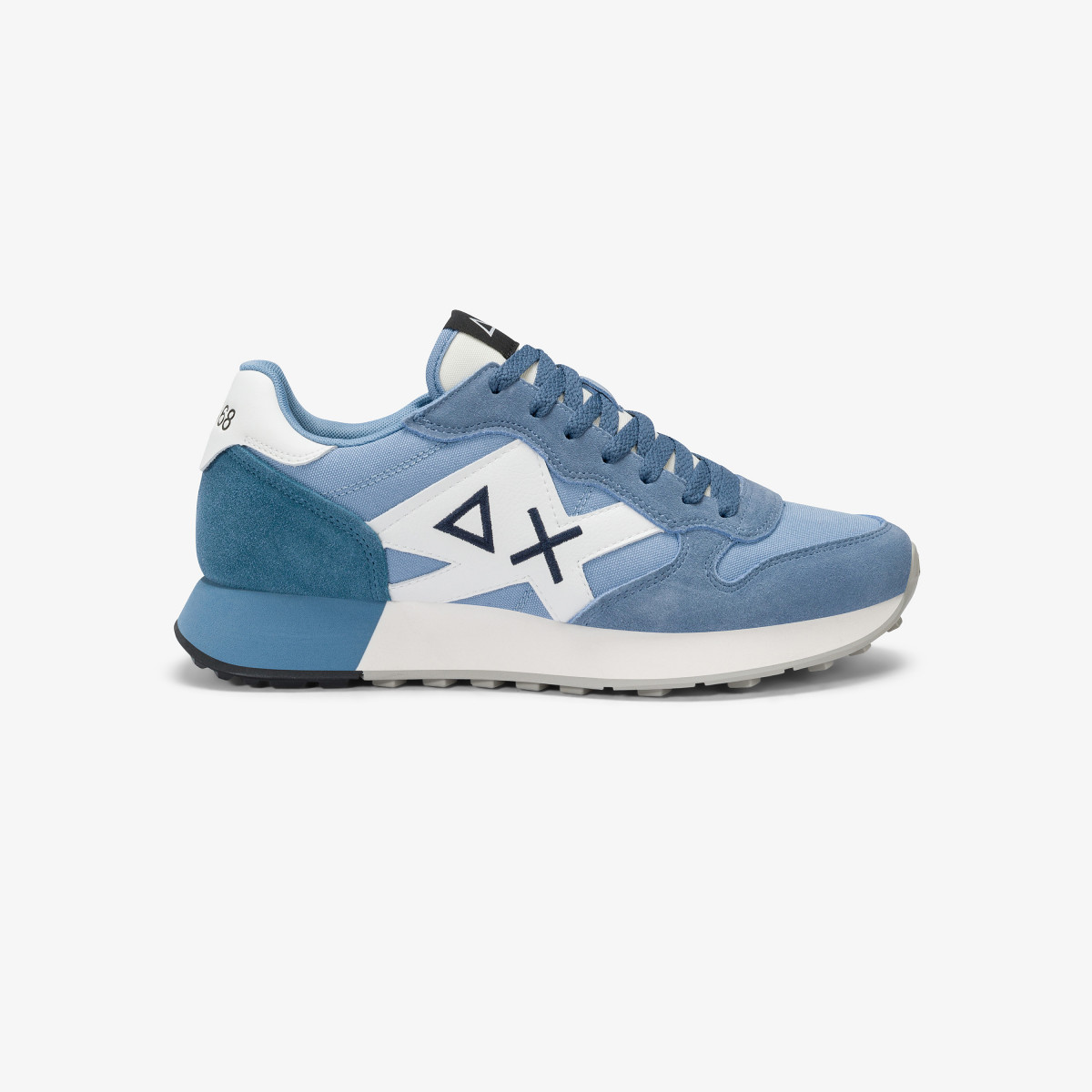 Sneaker Jaki Solid in nylon e suede avio