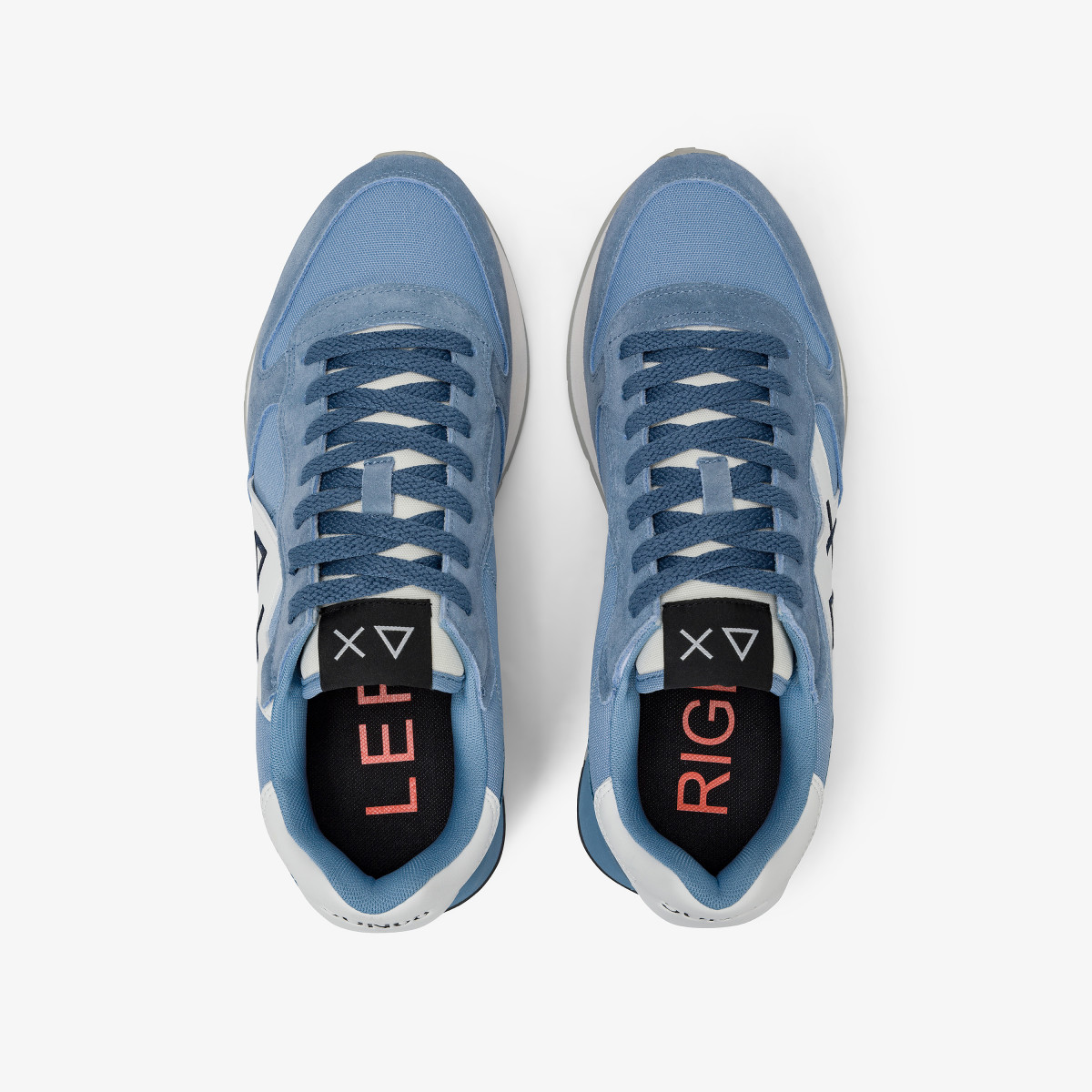 Sneaker Jaki Solid in nylon e suede avio