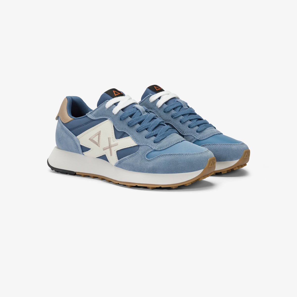 Avio Jaki Bicolor nylon and suede sneaker