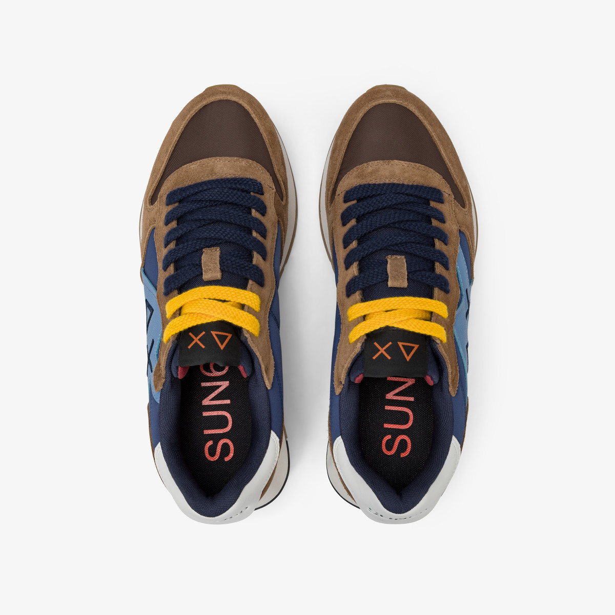 Fox Jaki Bicolor nylon and suede sneaker