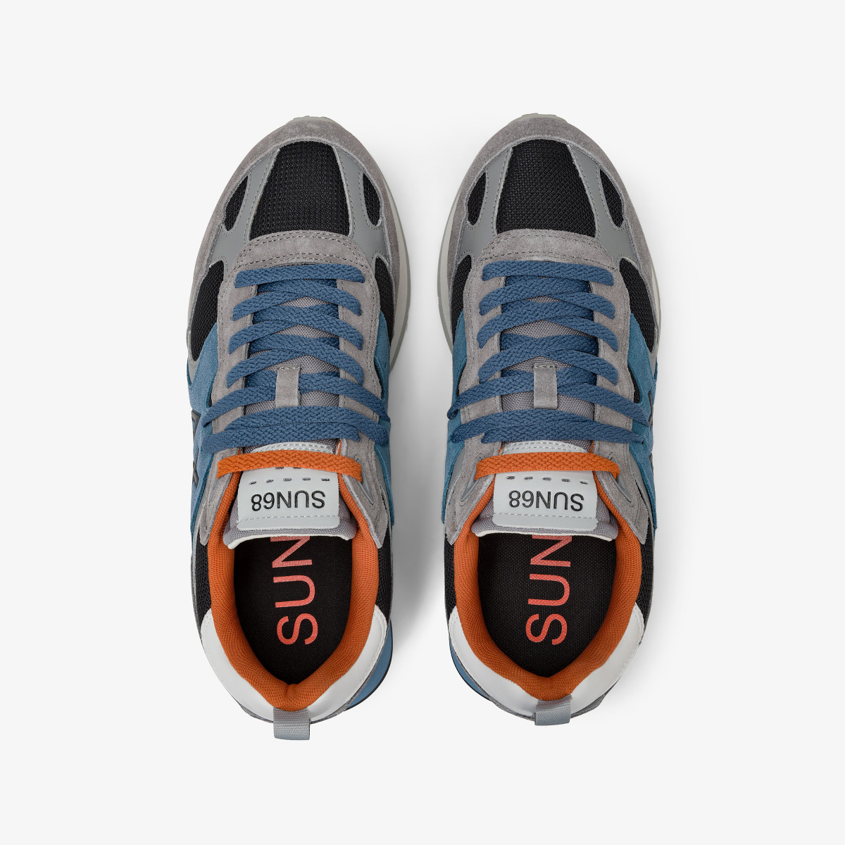 Sneaker Jaki Outdoor in mesh e suede grigio medio