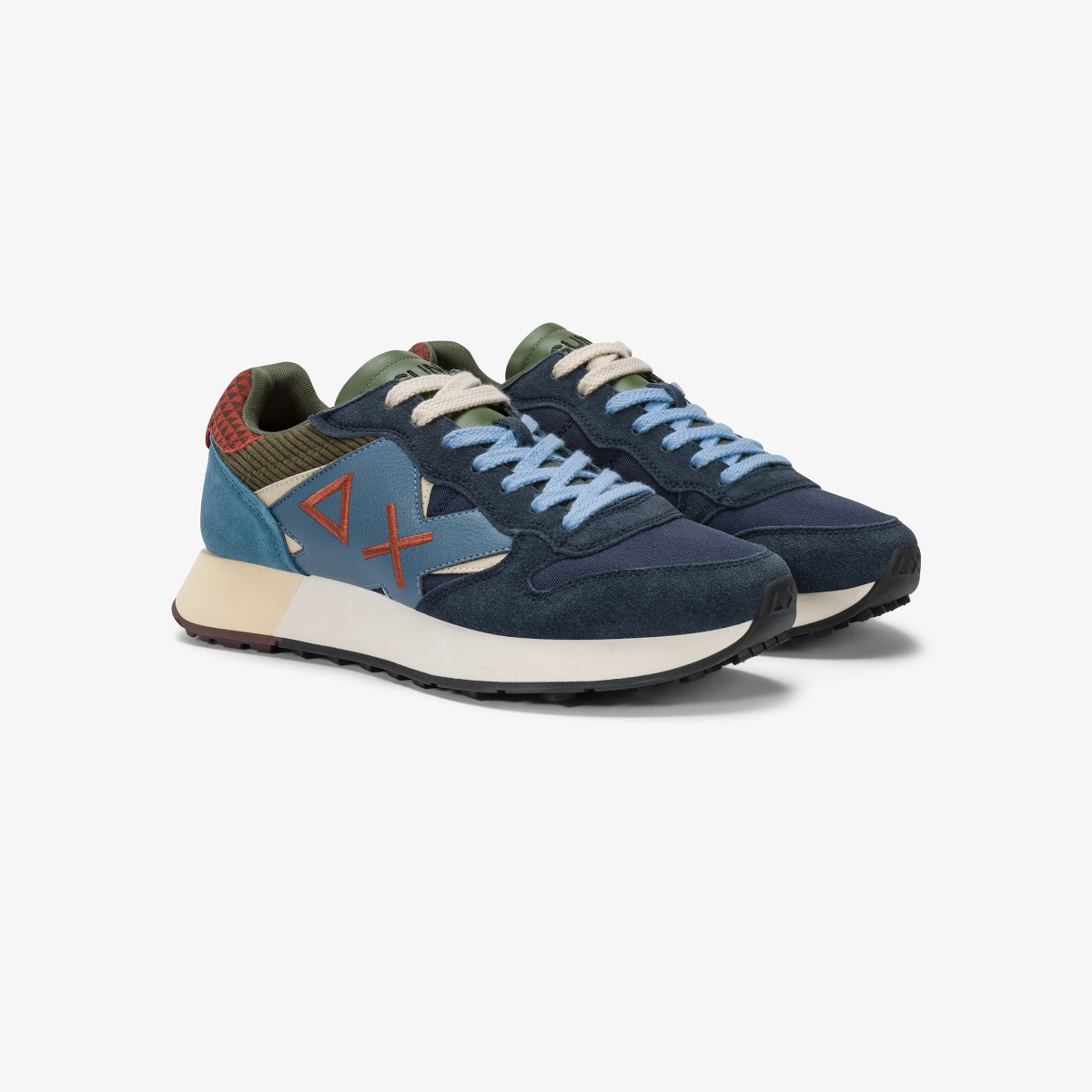 Sneaker Jaki Winter in nylon e suede navy blue
