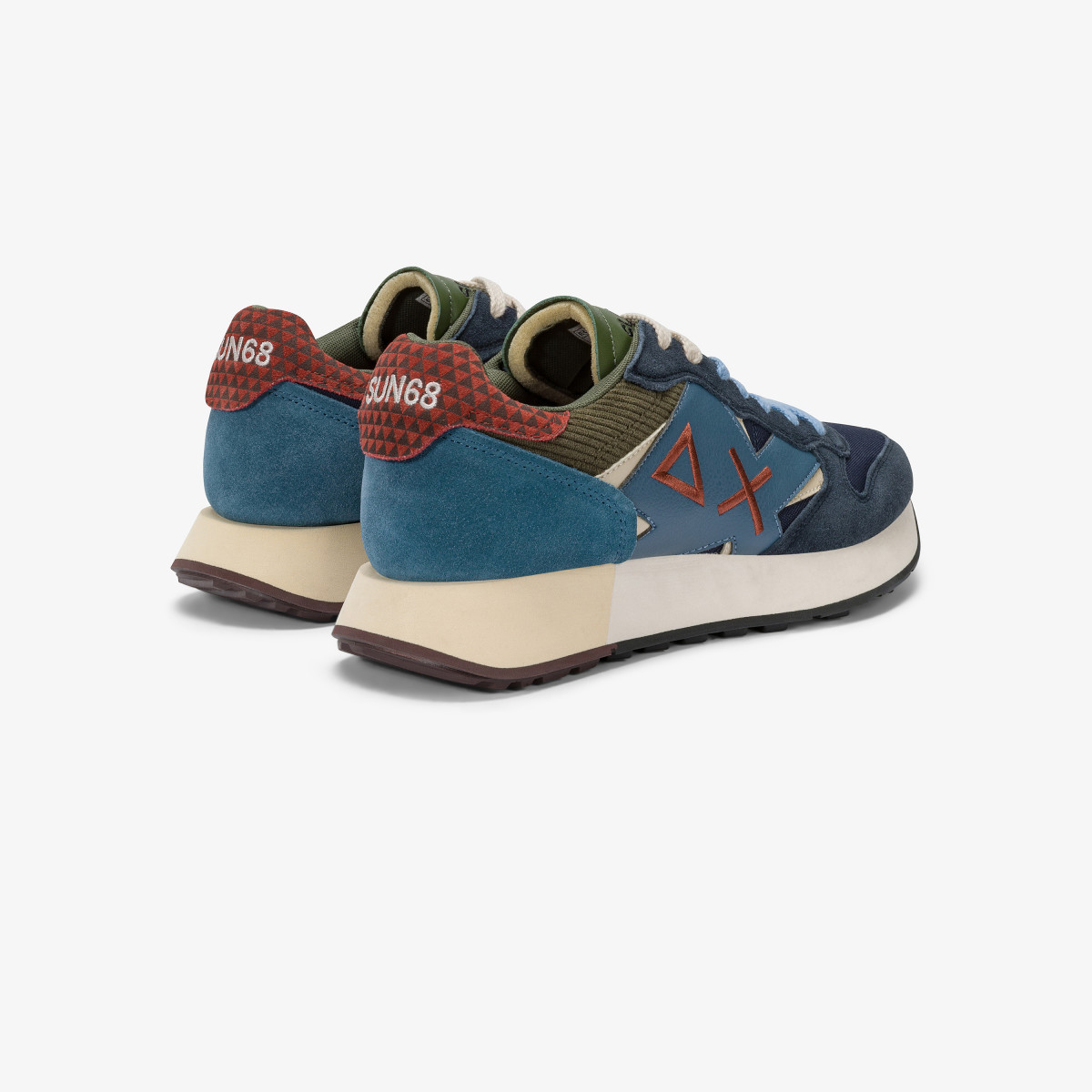 Sneaker Jaki Winter in nylon e suede navy blue
