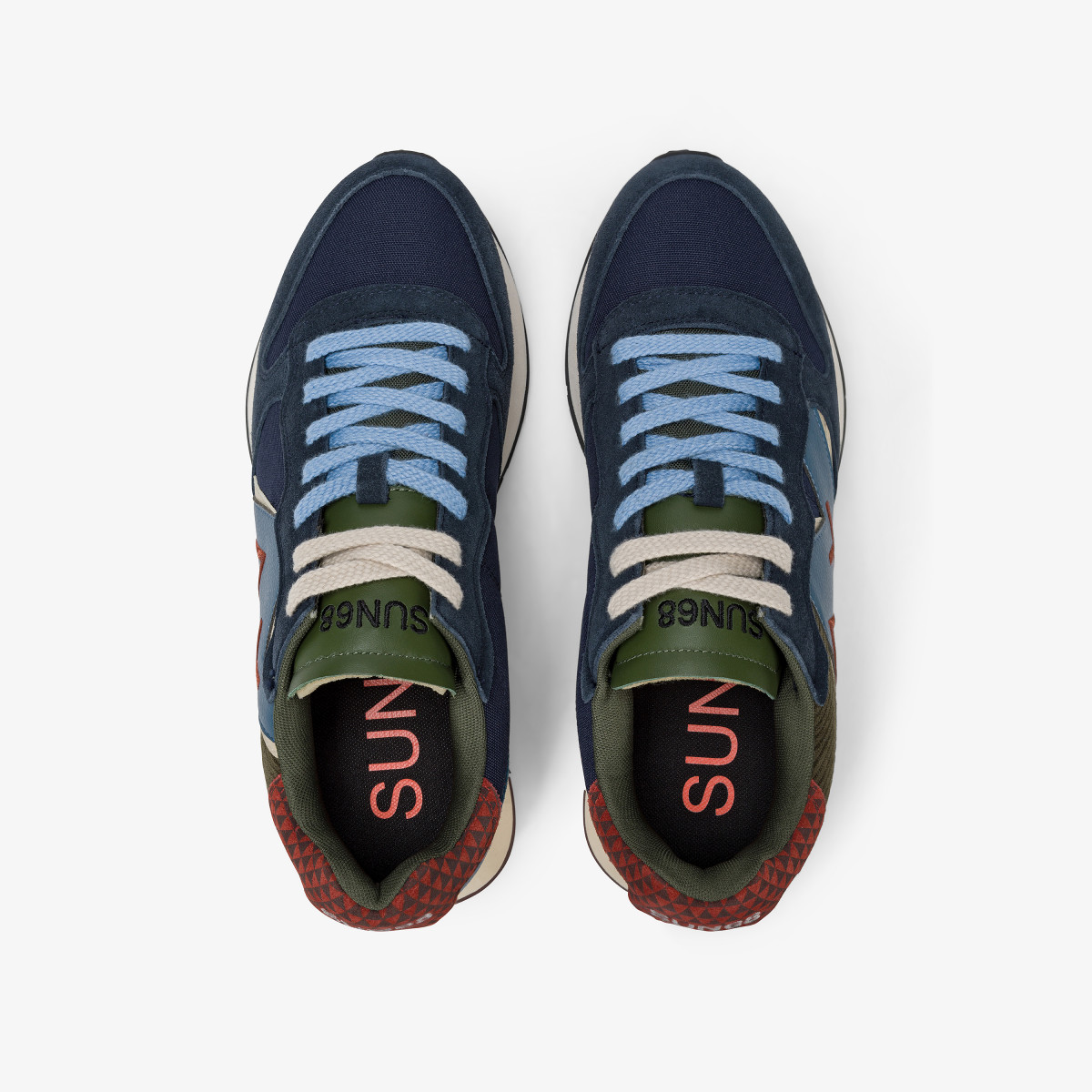 Sneaker Jaki Winter in nylon e suede navy blue